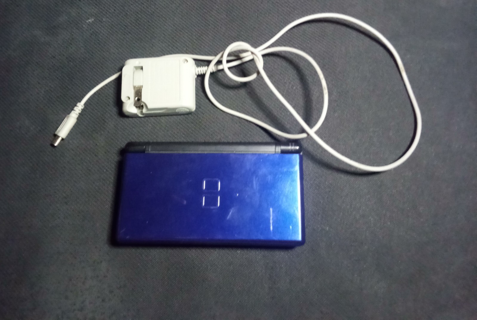 Nintendo DS Lite Blue Handheld Fully Functional With Defect Screen With Charger