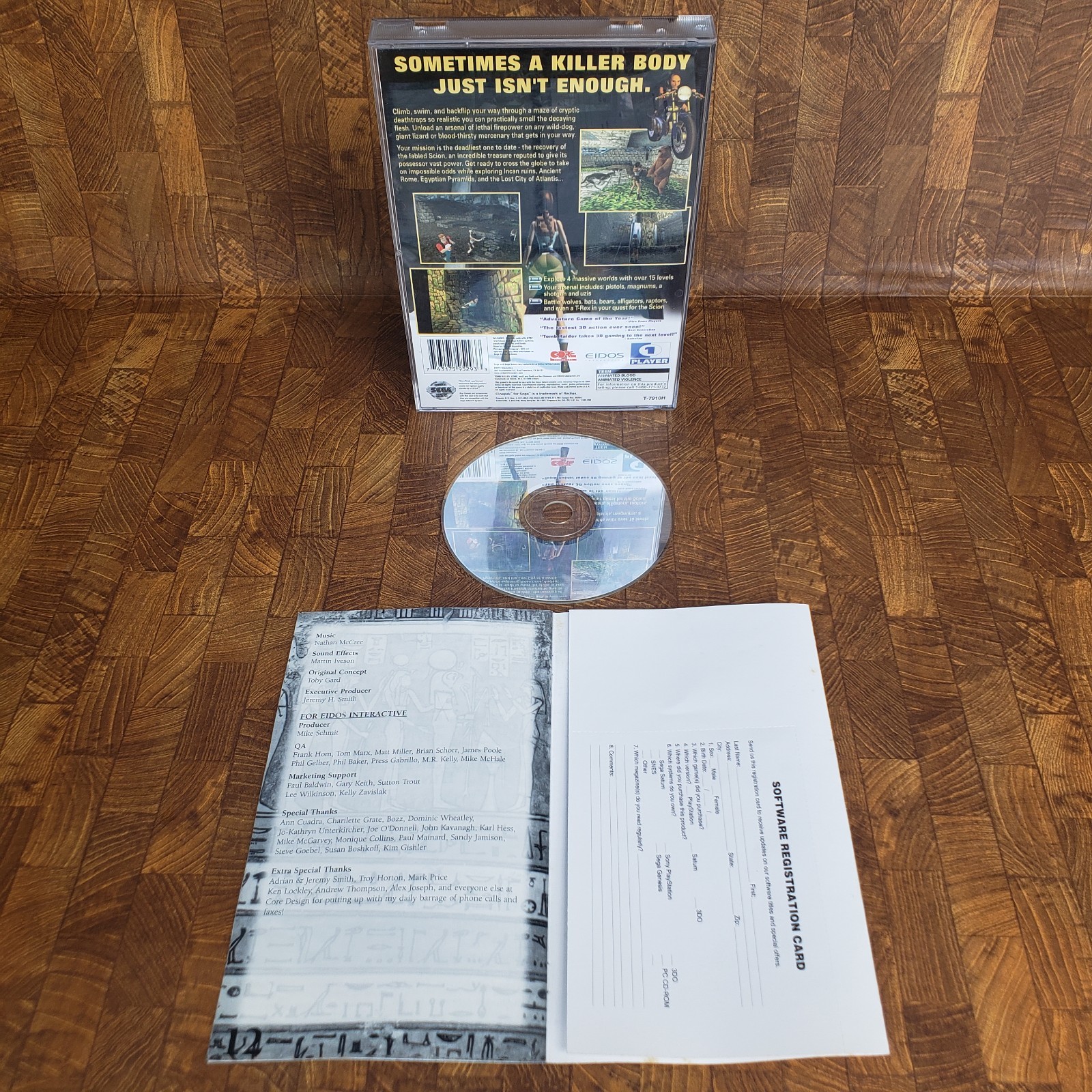 Tomb Raider (Sega Saturn, 1996) Complete