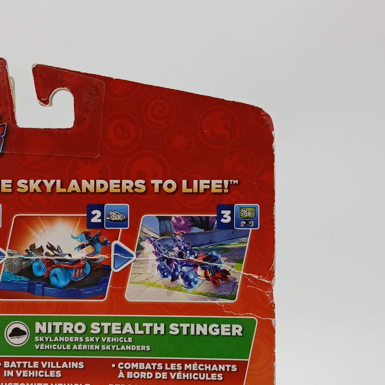 Skylanders SuperChargers Nitro Stealth Stinger Sky Vehicle Life Vie FLAW READ