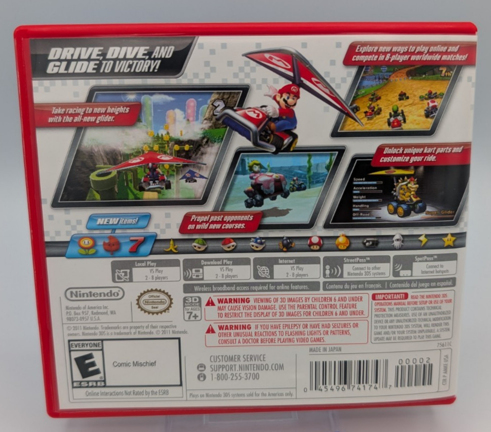 Mario Kart 7 (Nintendo 3DS, 2011) – Authentic – CIB Complete – Tested