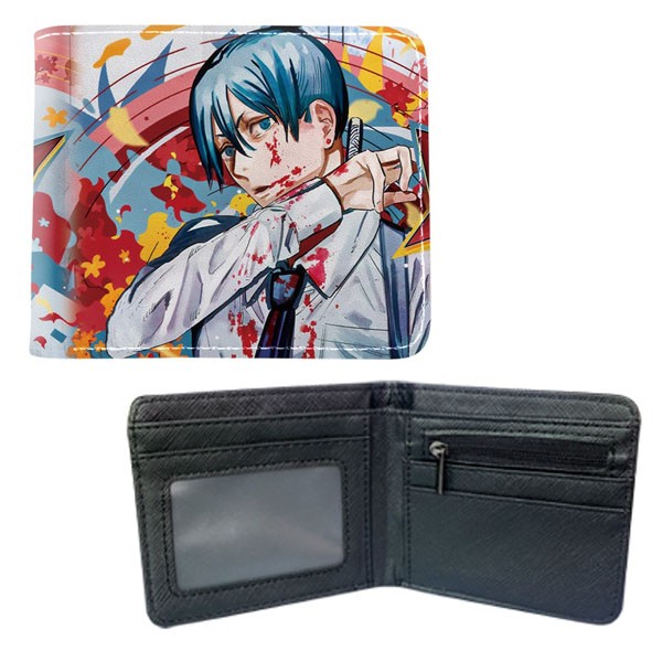 Chainsaw Man Bi-Fold Wallet – COLOR MANGA AKI HAYAKAWA New (Anime 4×5″ Billfold)
