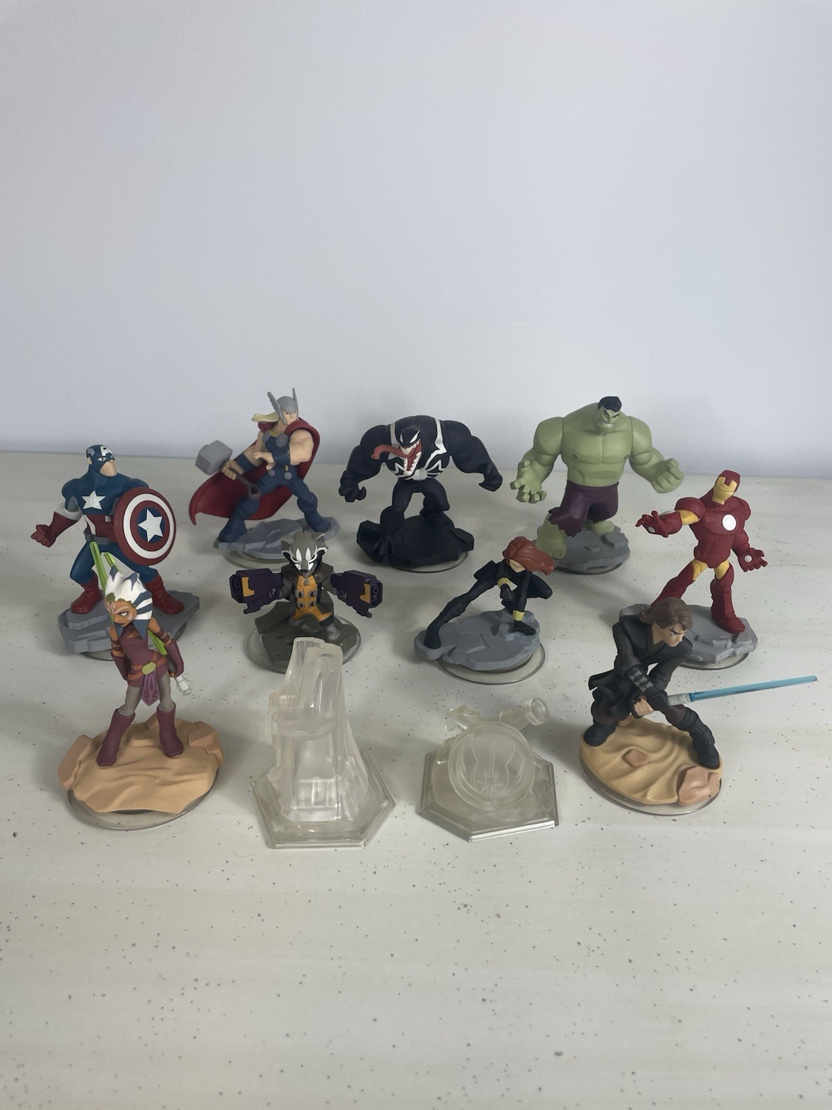 Disney Infinity Marvel & Star Wars Figure Lot Of 11