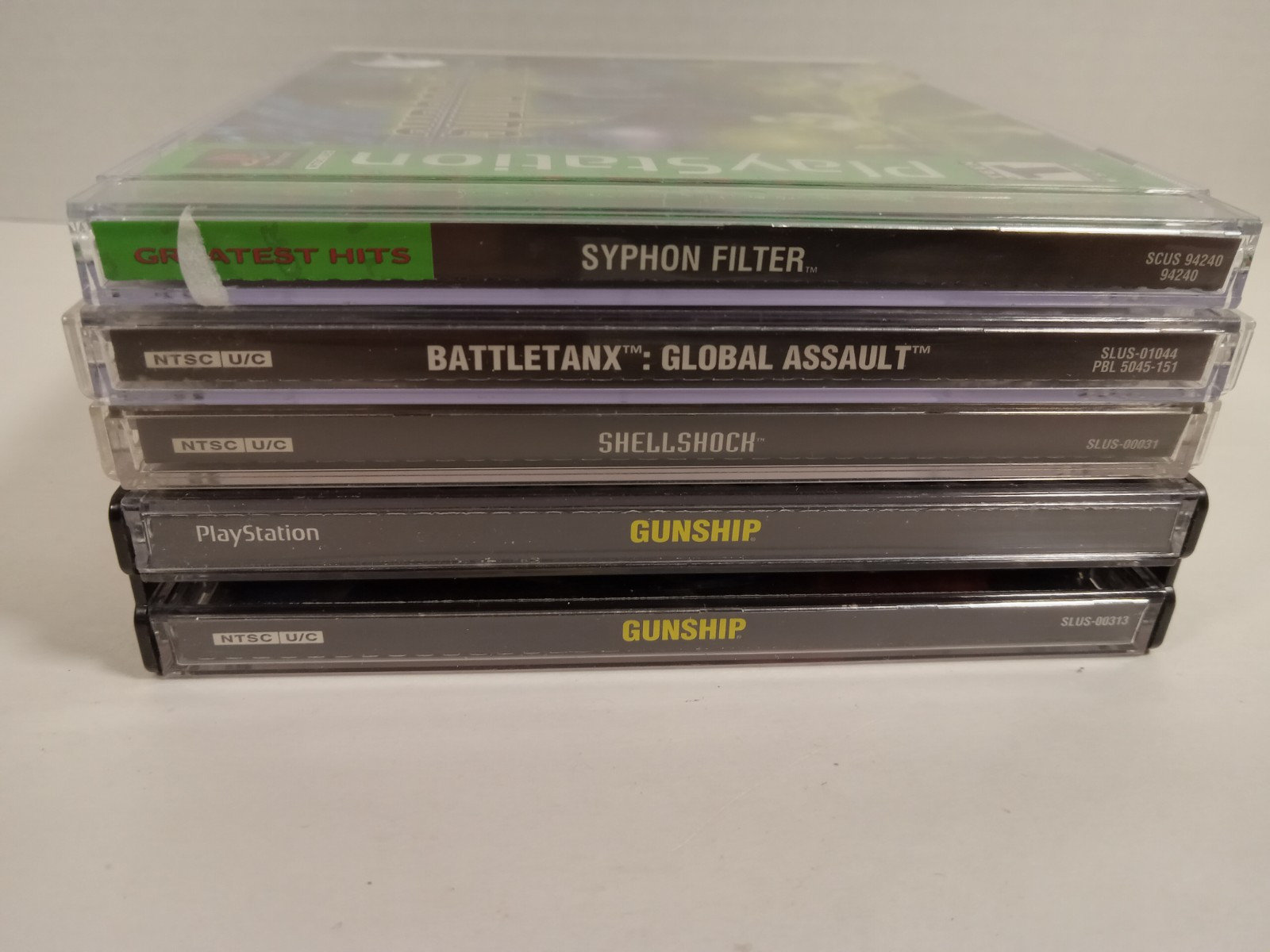 PS1 Lot CIB (Gunship, Shellshock, BattleTanx, Siphon Filter)