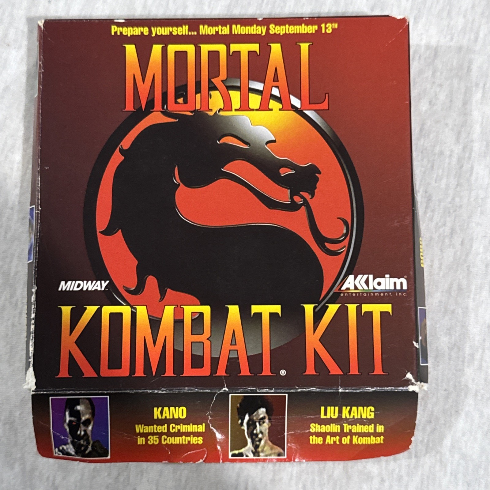 Super Rare 1992 Mortal Kombat Kit Midway Aklaim Pre Order at that time NES