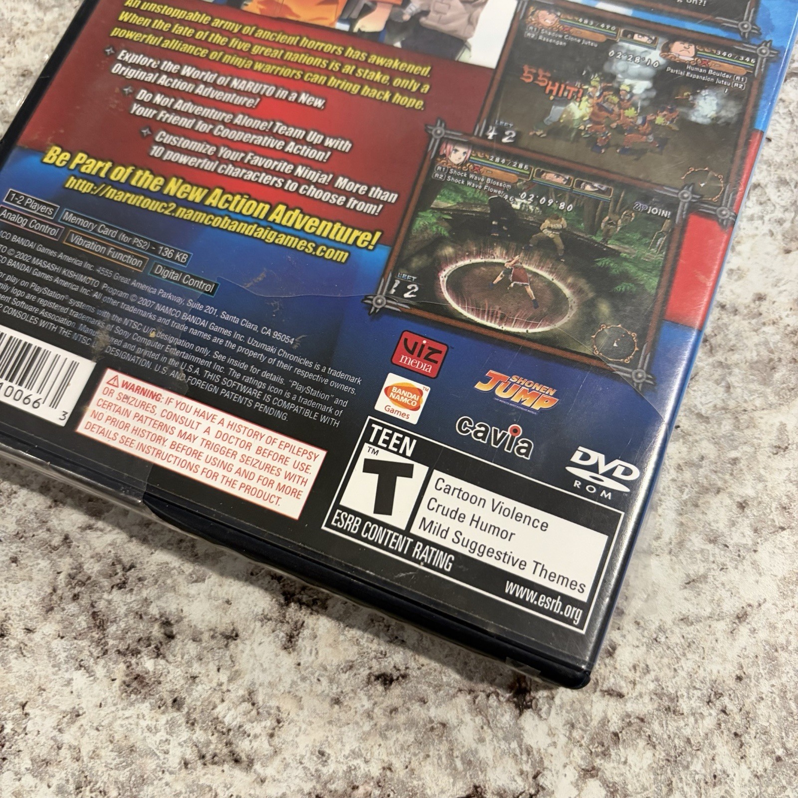Naruto Uzumaki Chronicles 2 Sony PlayStation 2 PS2 New Sealed Ripped Plastic