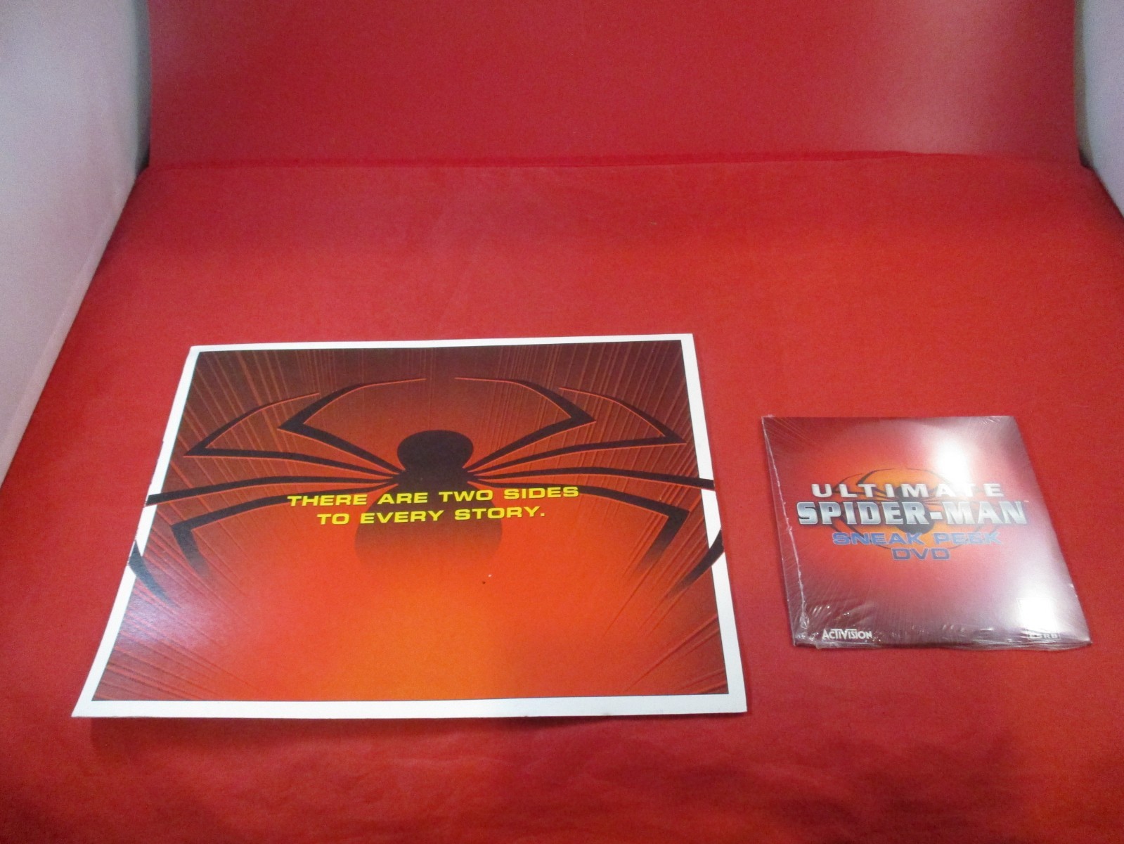 Ultimate Spider-Man Xbox PS2 GBA DS Gamecube Sneak Peak DVD & RARE Promo Poster!