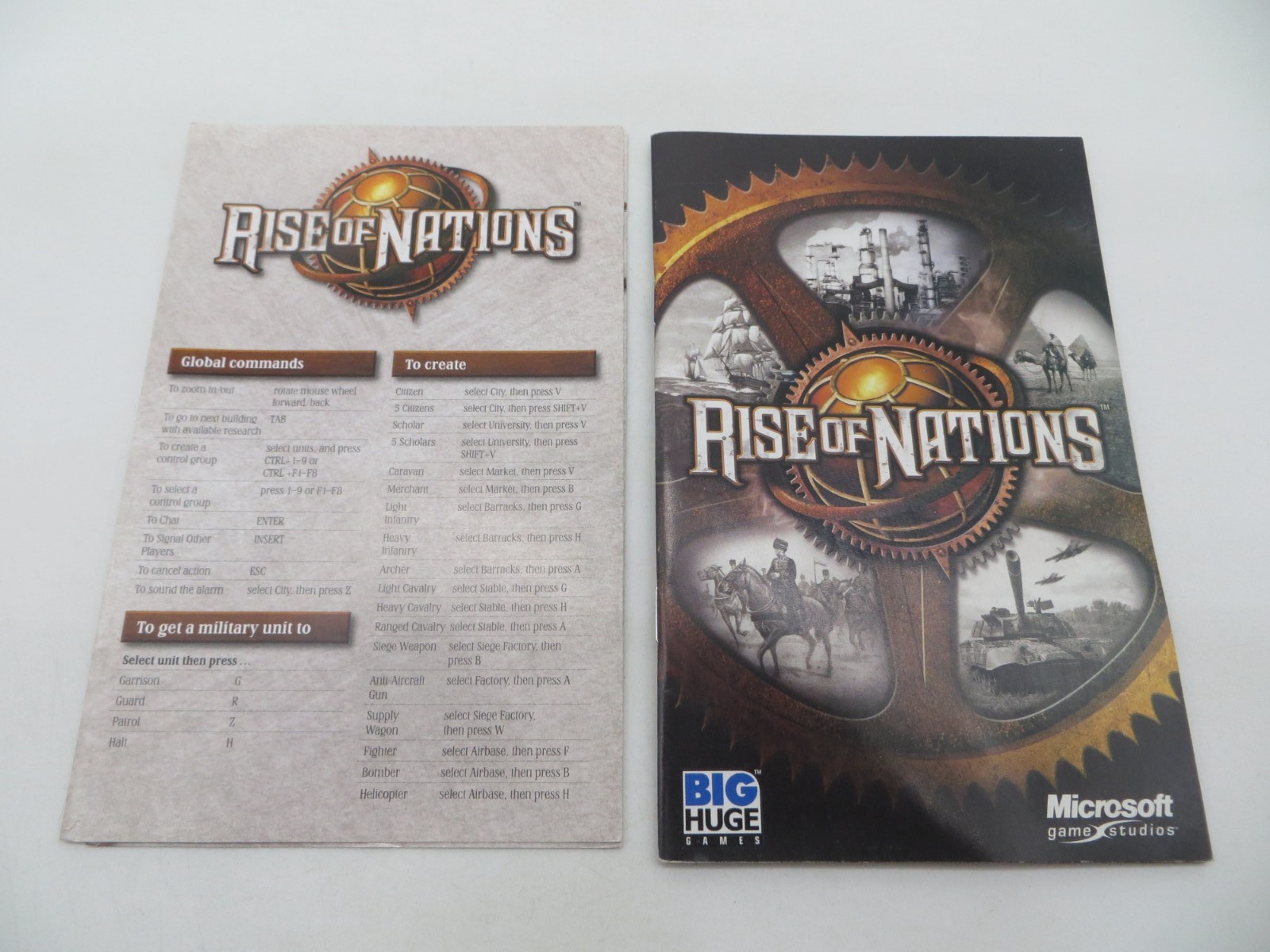 RISE OF NATIONS + THRONES & PATRIOTS PC Computer Games with product keys