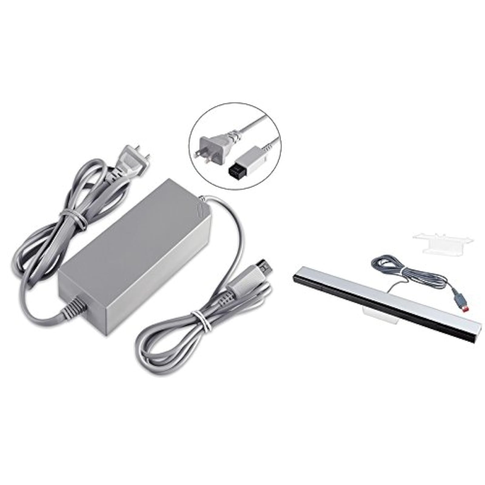 Infrared Wired Sensor Bar AC Power Adapter For Nintendo Wii