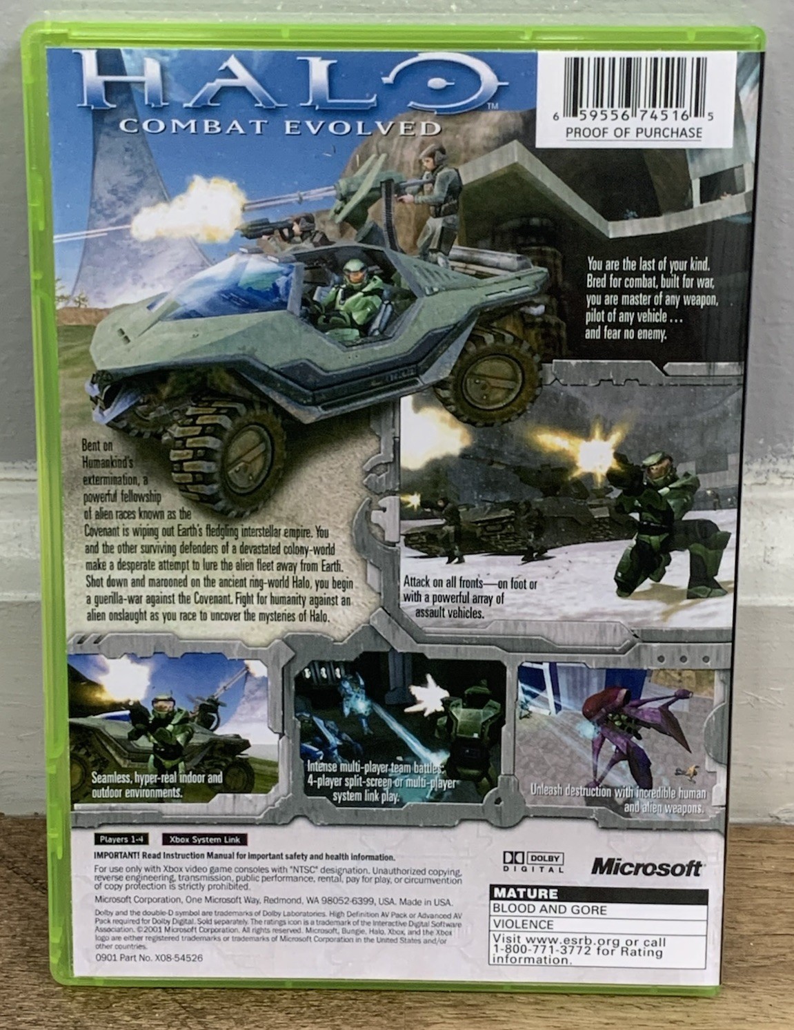 Halo 1 Cover Art Cortana & New Case Xbox