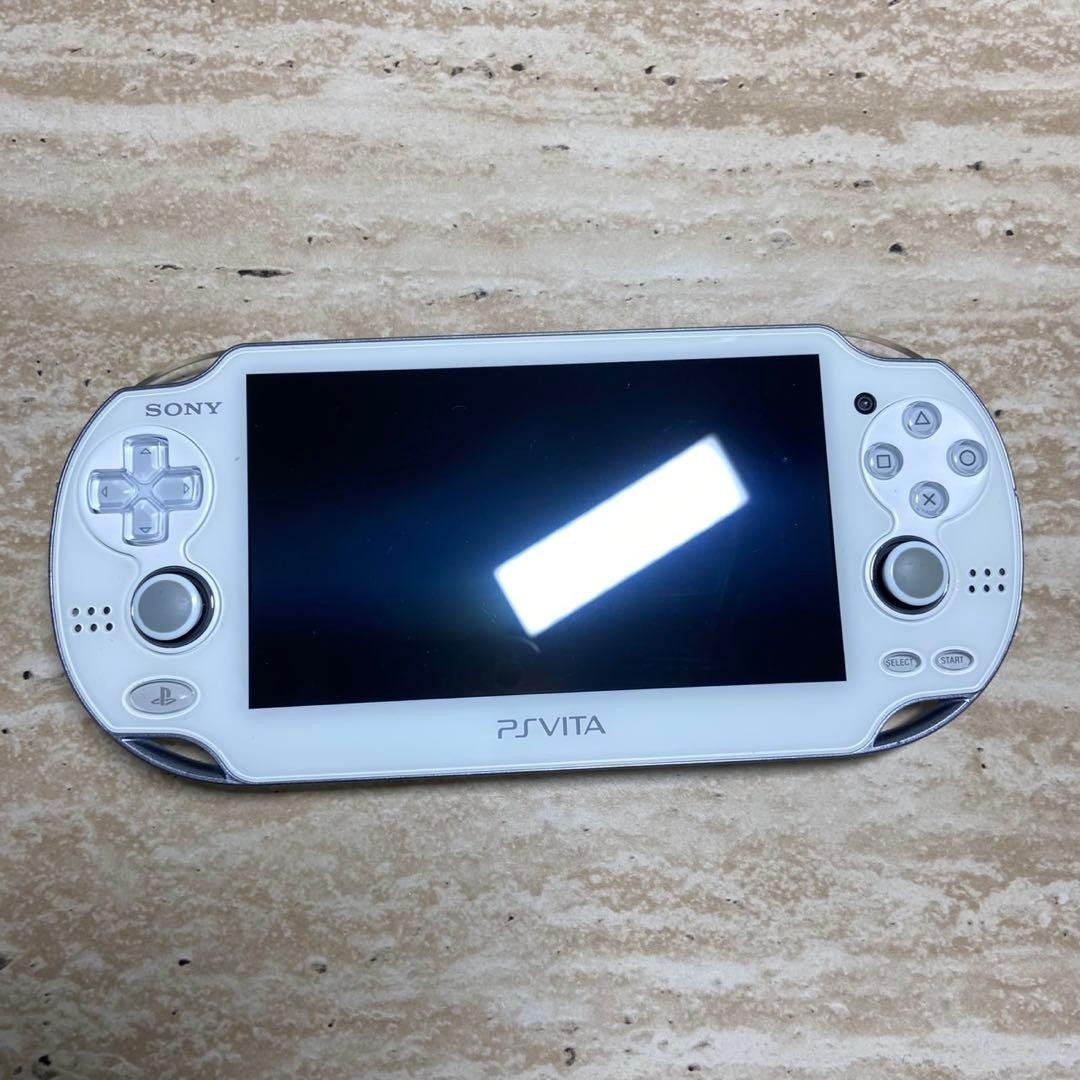 PS Vita PCH-1000 Crystal White Console White Tested Working Good Condition 7250