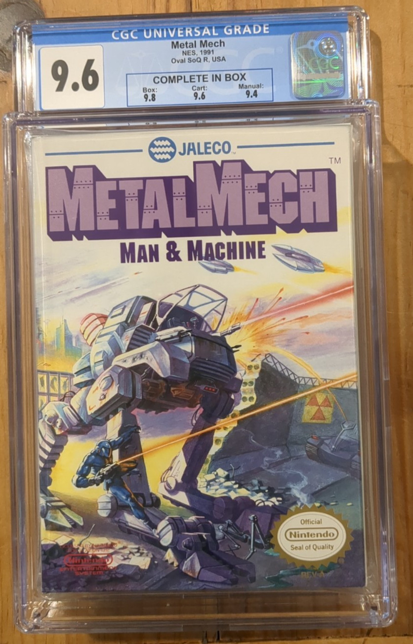 Metal Mech NES CIB Oval SOQ R USA CGC Graded 9.6 A+