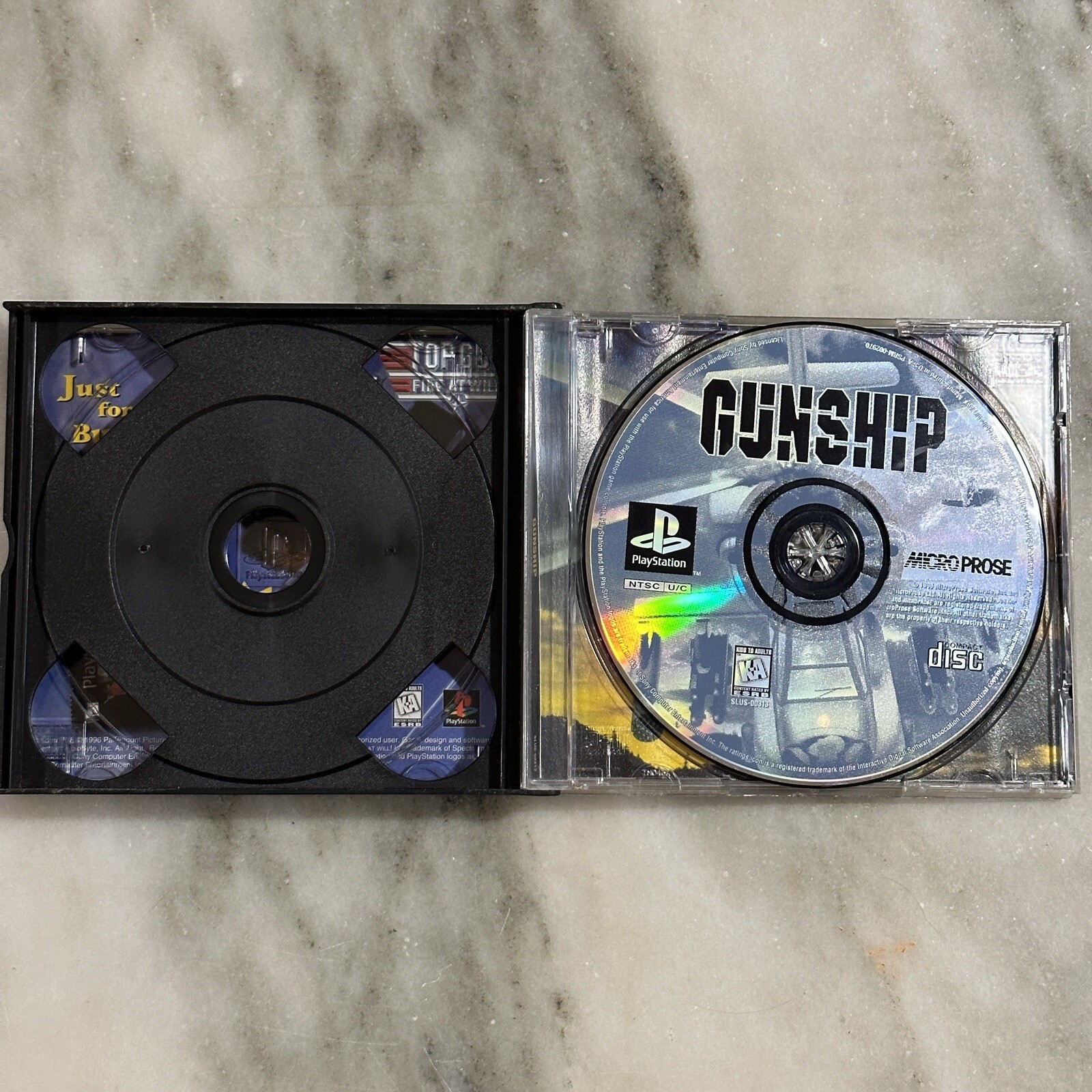Gunship (Sony PlayStation 1, 1996) PS1 Case & Game Tested/Working