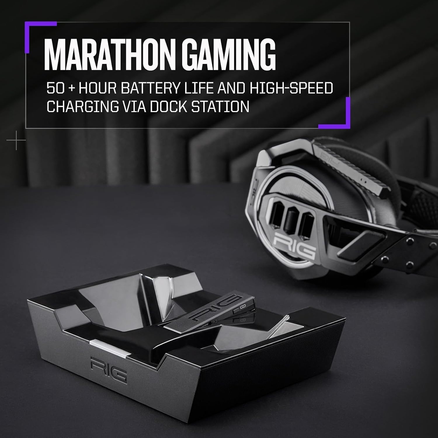RIG 900 MAX HX Universal Dual Wireless Headset w/ Charging Dock-SHIPS FREE *READ