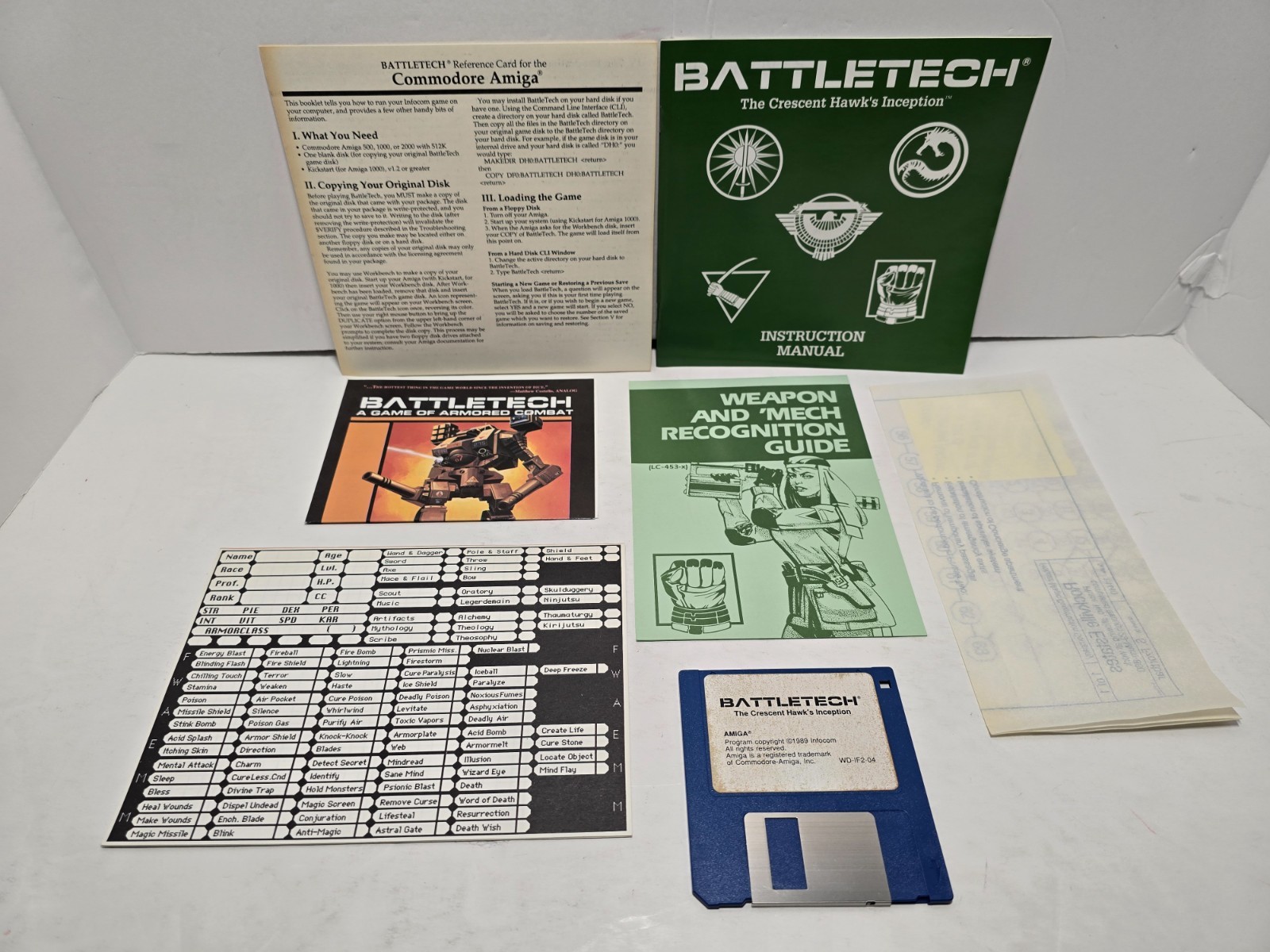 BattleTech w/ Manual & Inserts 3.5″ Commodore Amiga