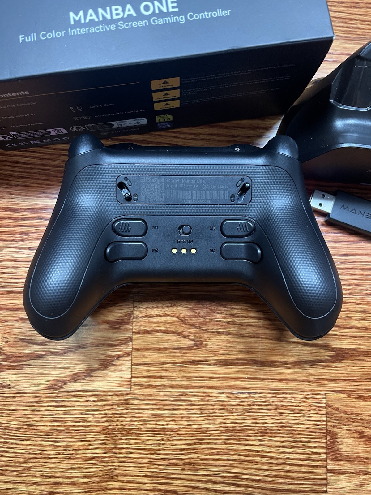 Manba One Wireless USB Controller LED Screen Remappable Buttons Hall-Effect