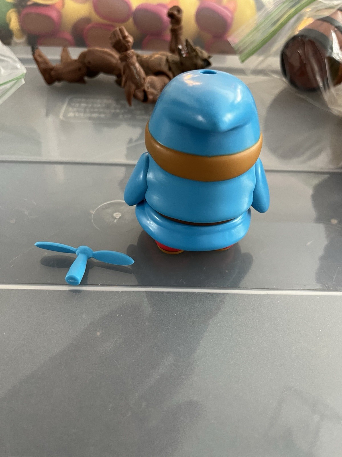 Light Blue Shy Guy Propeller Figure Super Mario World Of Nintendo Jakks Toy RARE
