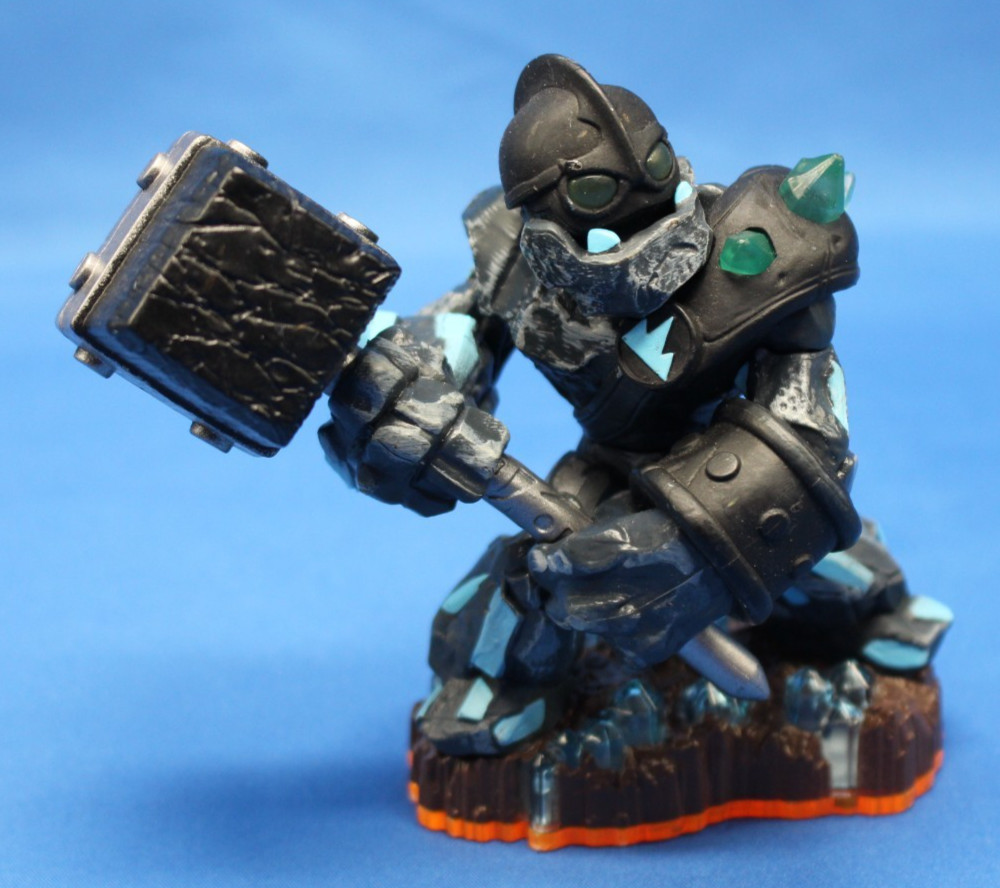 Activision Skylanders Granite Crusher Character Figure Black Blue Orange Collec…