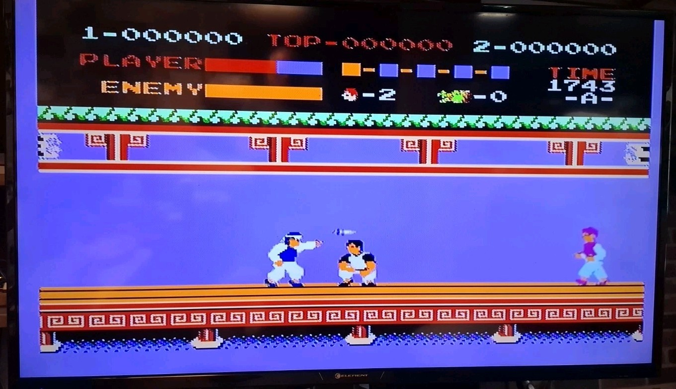 NES Kung Fu Nintendo Entertainment System Authentic 1985 Tested Cleaned Pins