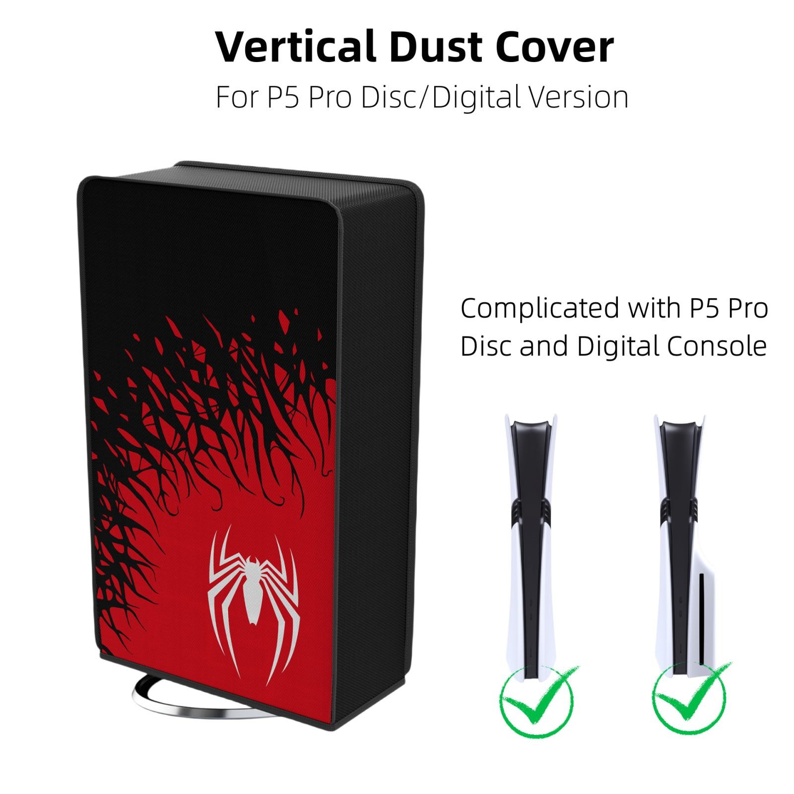 Dust cover for PS5 Pro disc/digital Edition ,washable and scratch-resistant