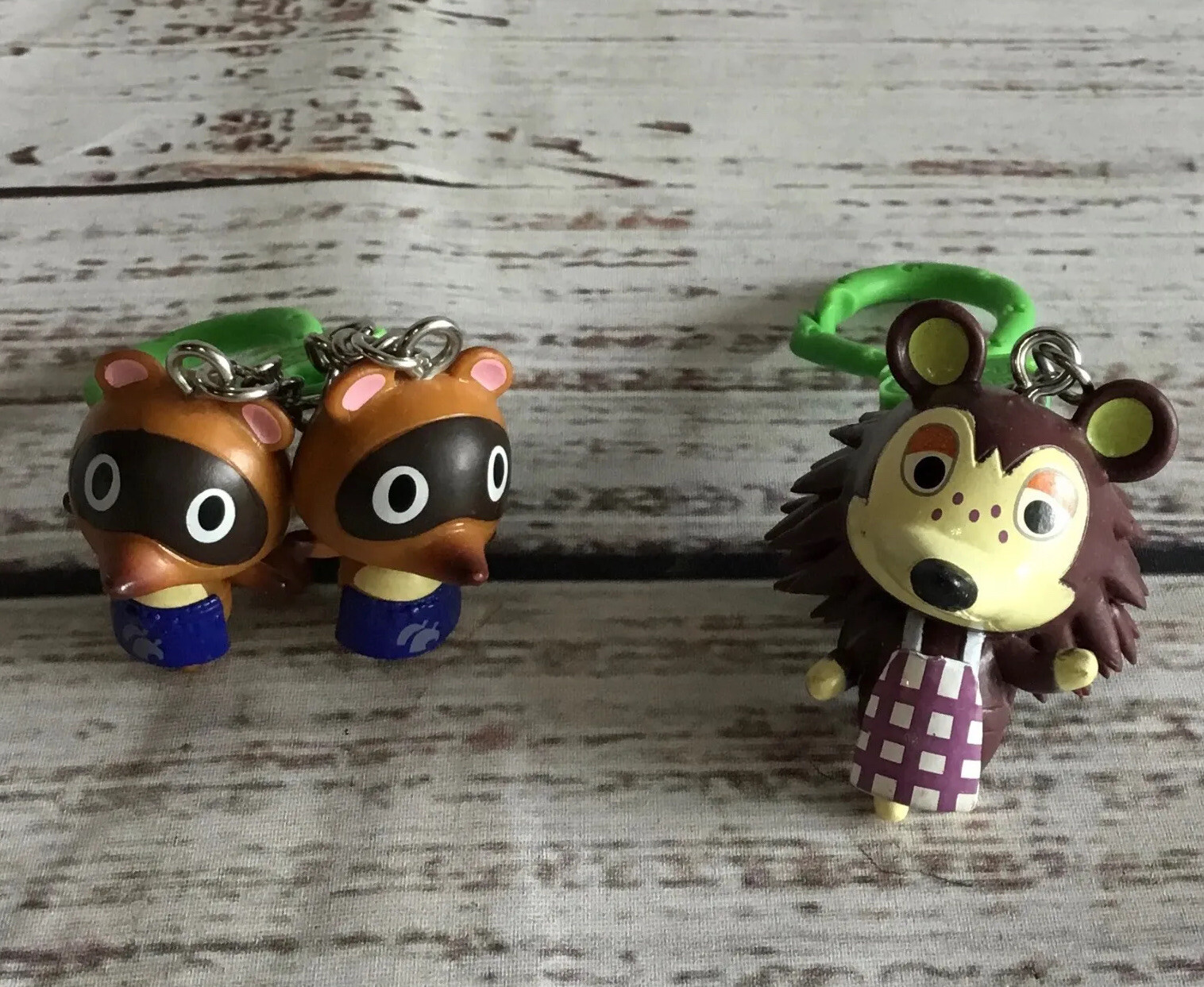 3 Nintendo Animal Crossing Backpack Clip Mystery Keychain Thomas Timmy Sable Lot