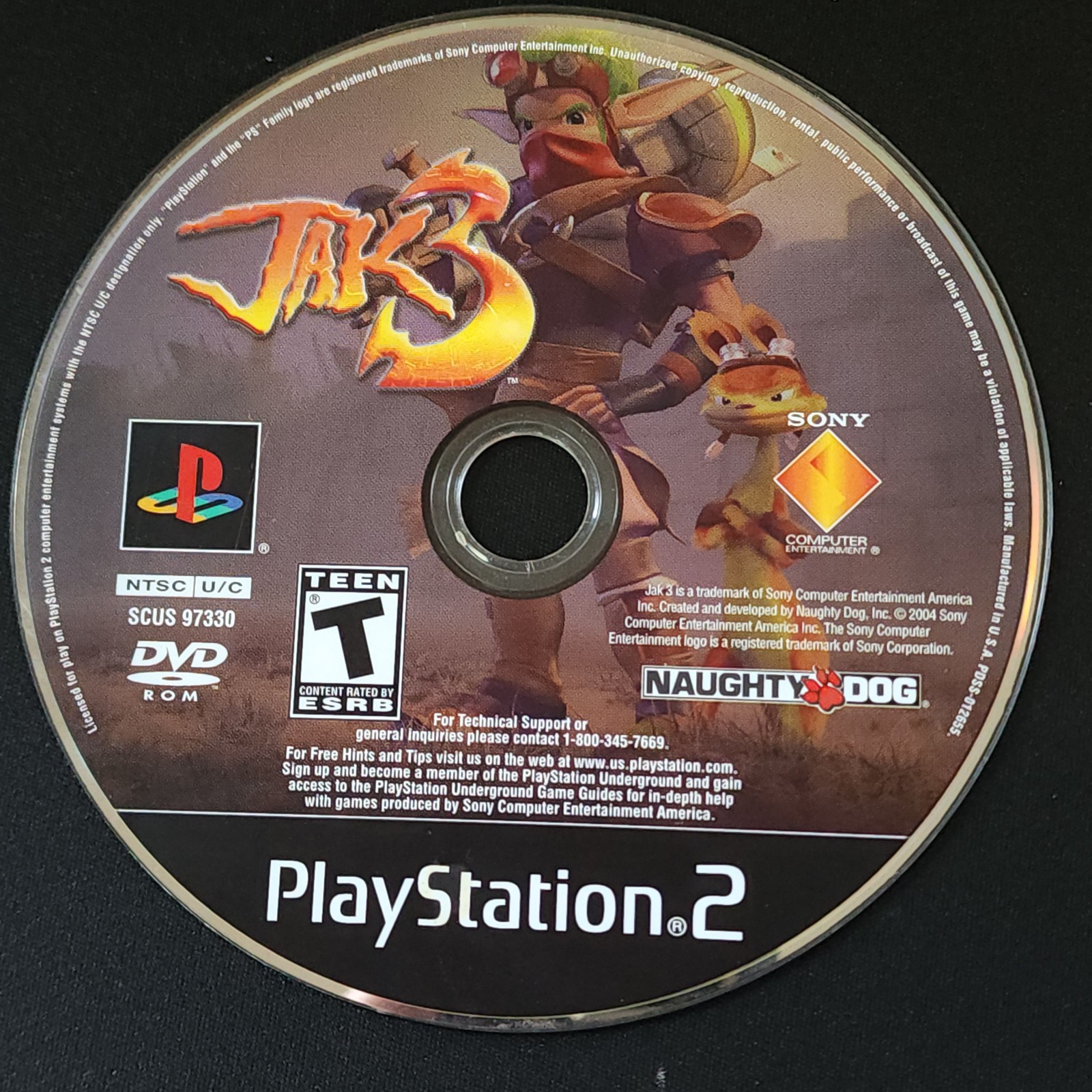Jak 3 PS2 PlayStation 2 PS2 Video Game CIB Complete In Box With Manual