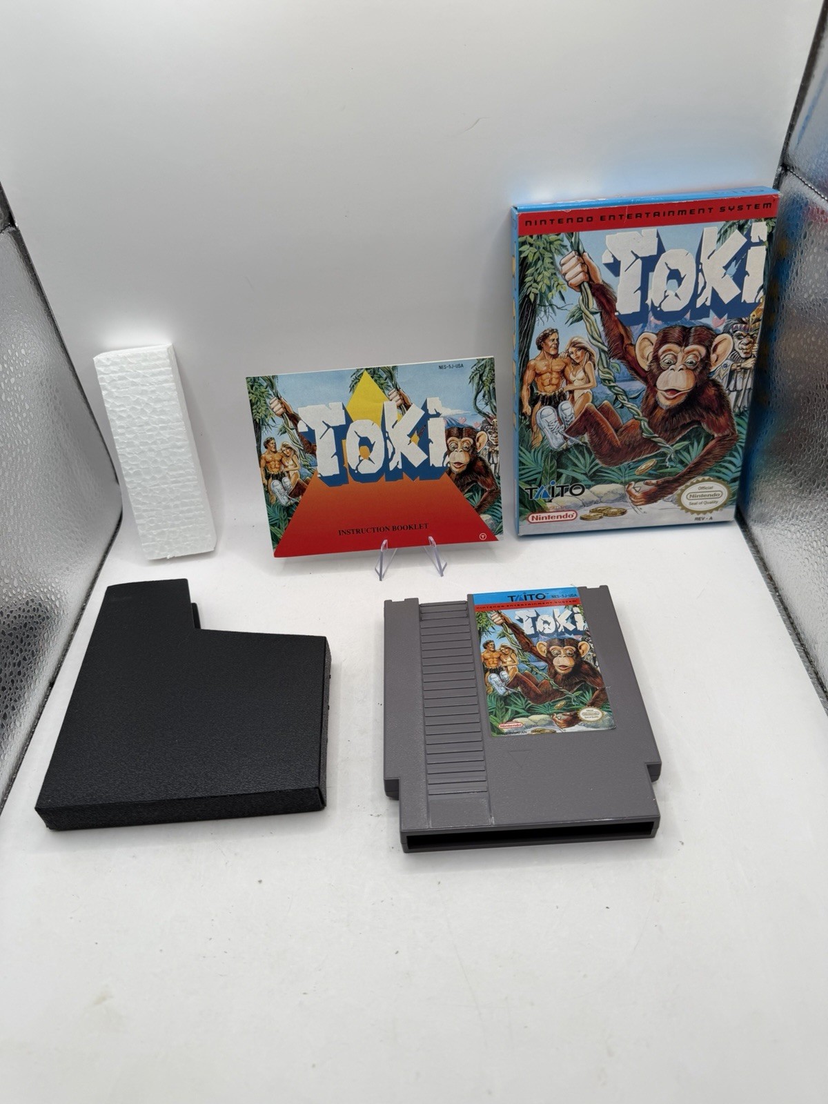 Nintendo NES Toki CIB Very Good Condition Collectors Quality Fast Shipping