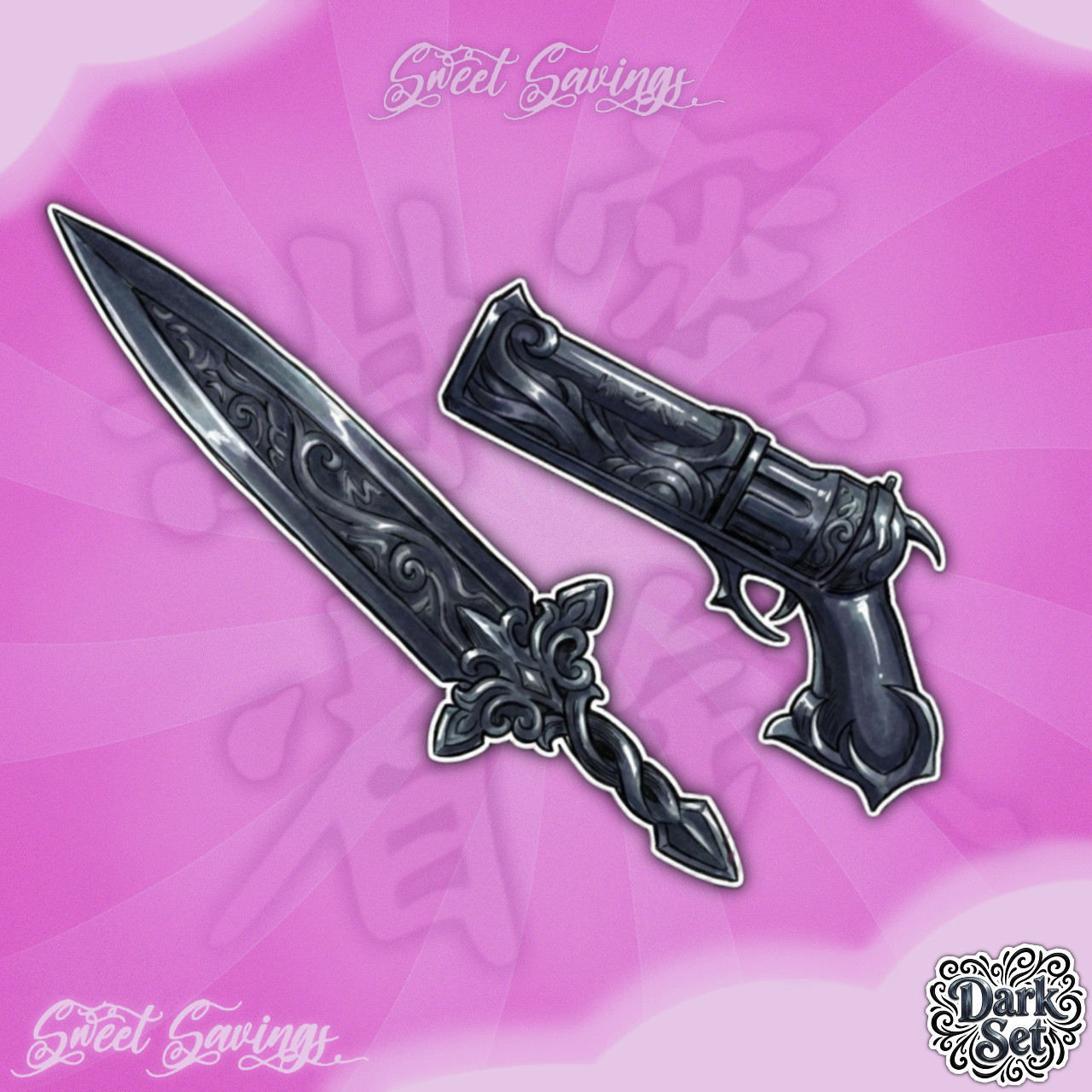 Darksword, Darkshot, Set (CHOOSE) Murder Mystery 2 MM2 Godly Knives & Guns