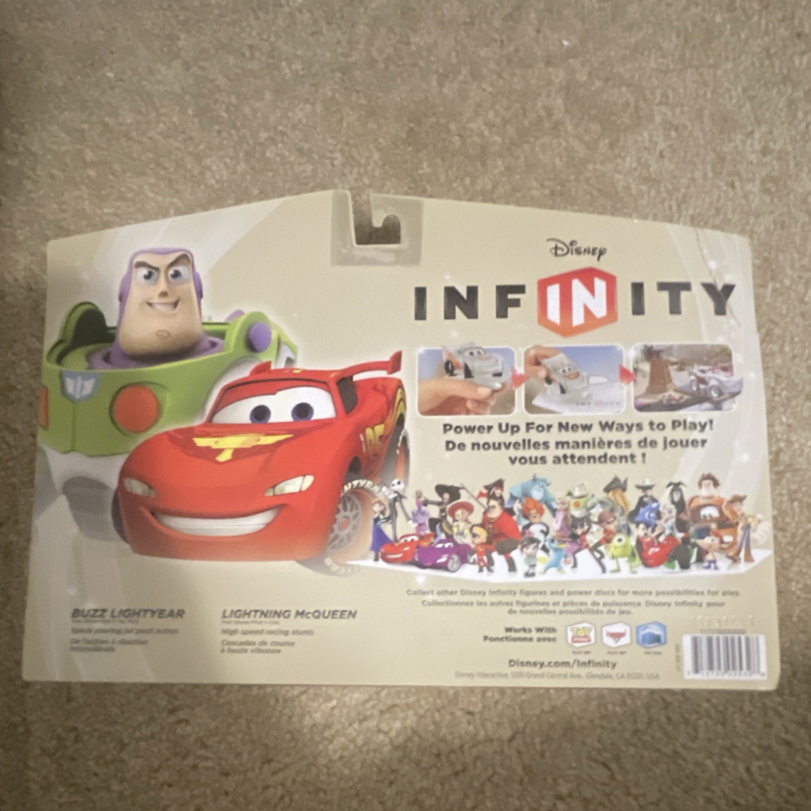 Disney Infinity Character Figure Pack Lightning McQueen & Buzz Lightyear