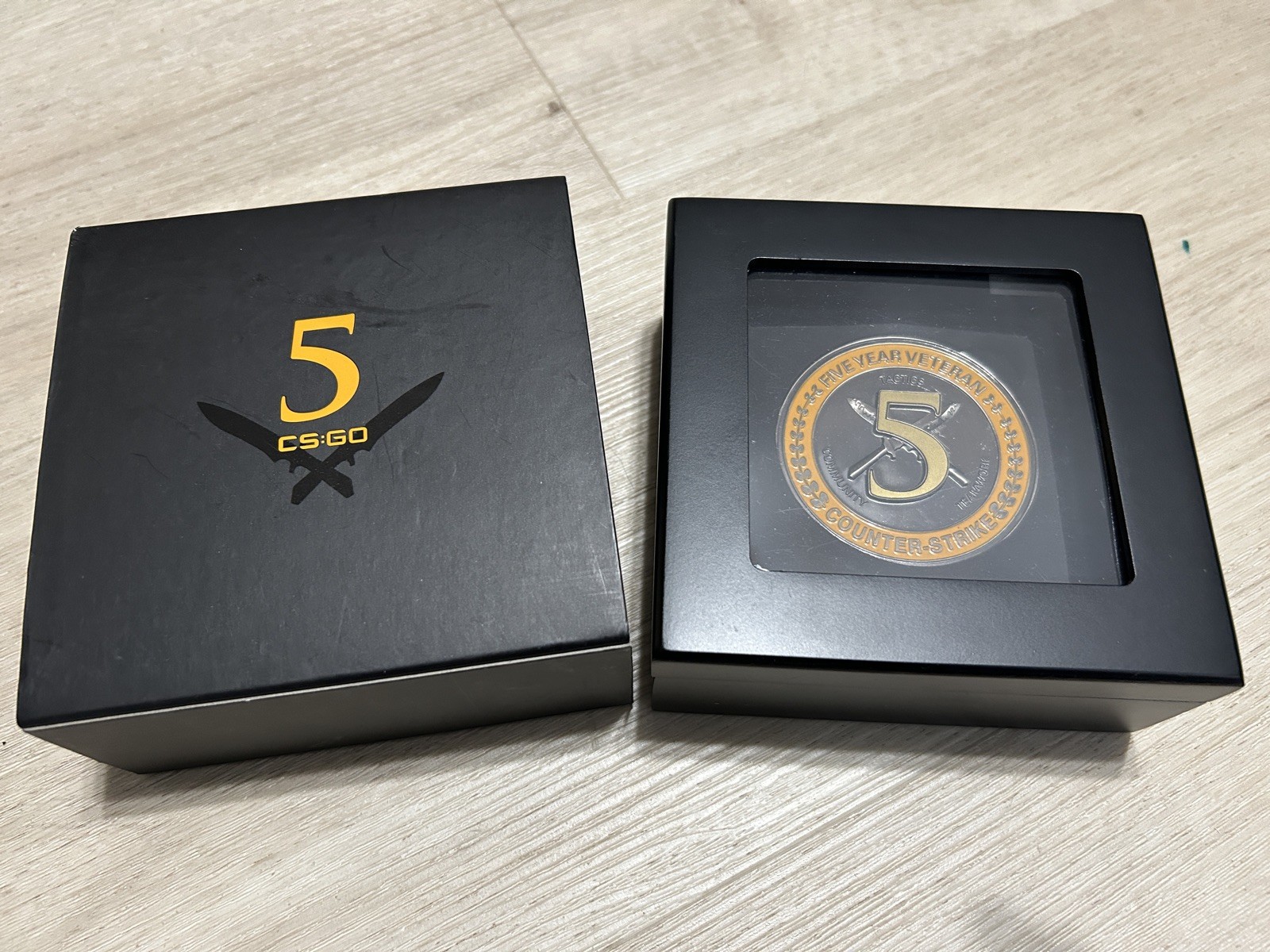 Authentic CSGO 5 Year Veteran Coin/Medal Valve Corporation Counter Strike Merch