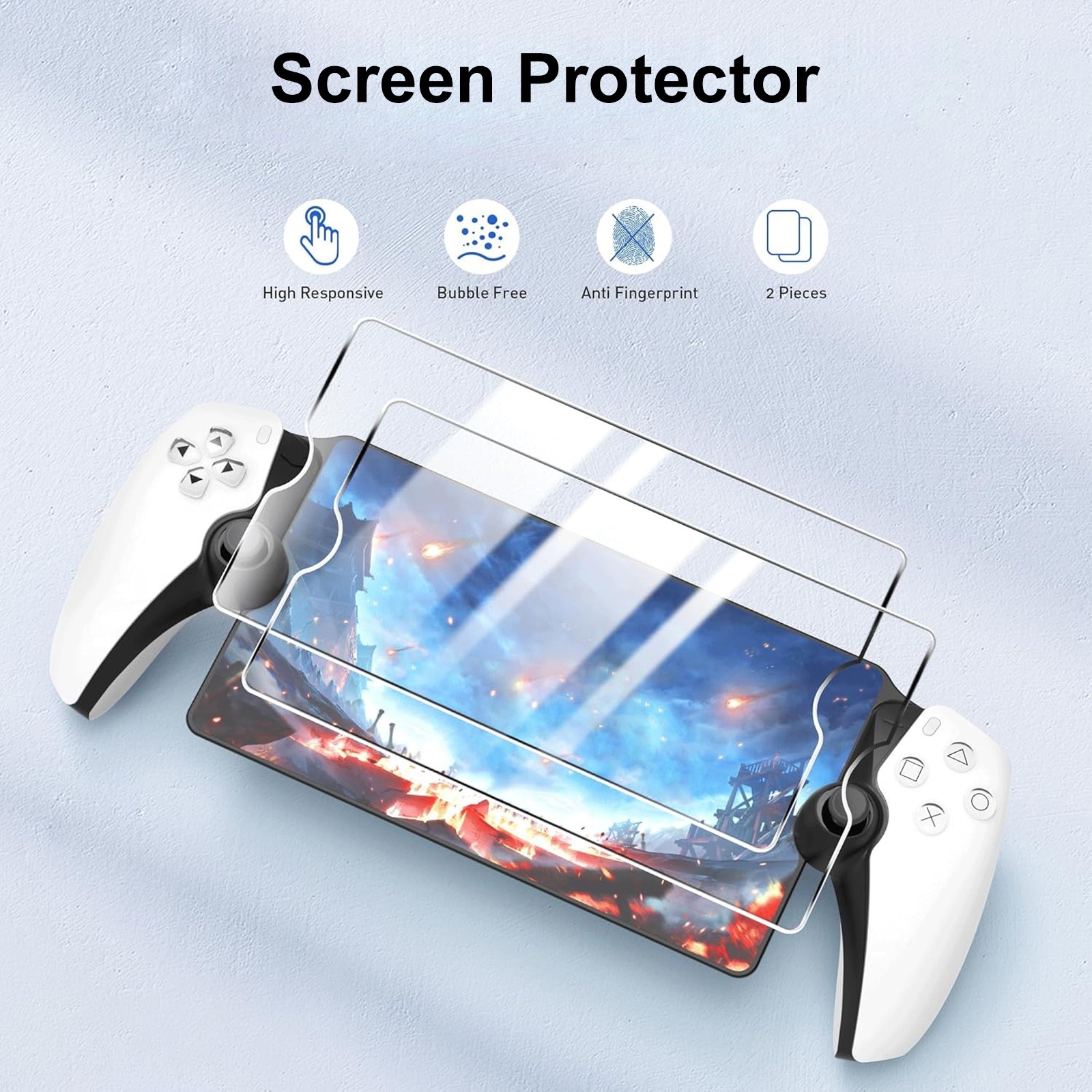 4 in 1 Accessories Set for Playstation Portal Remote Player Carrying Case Shell