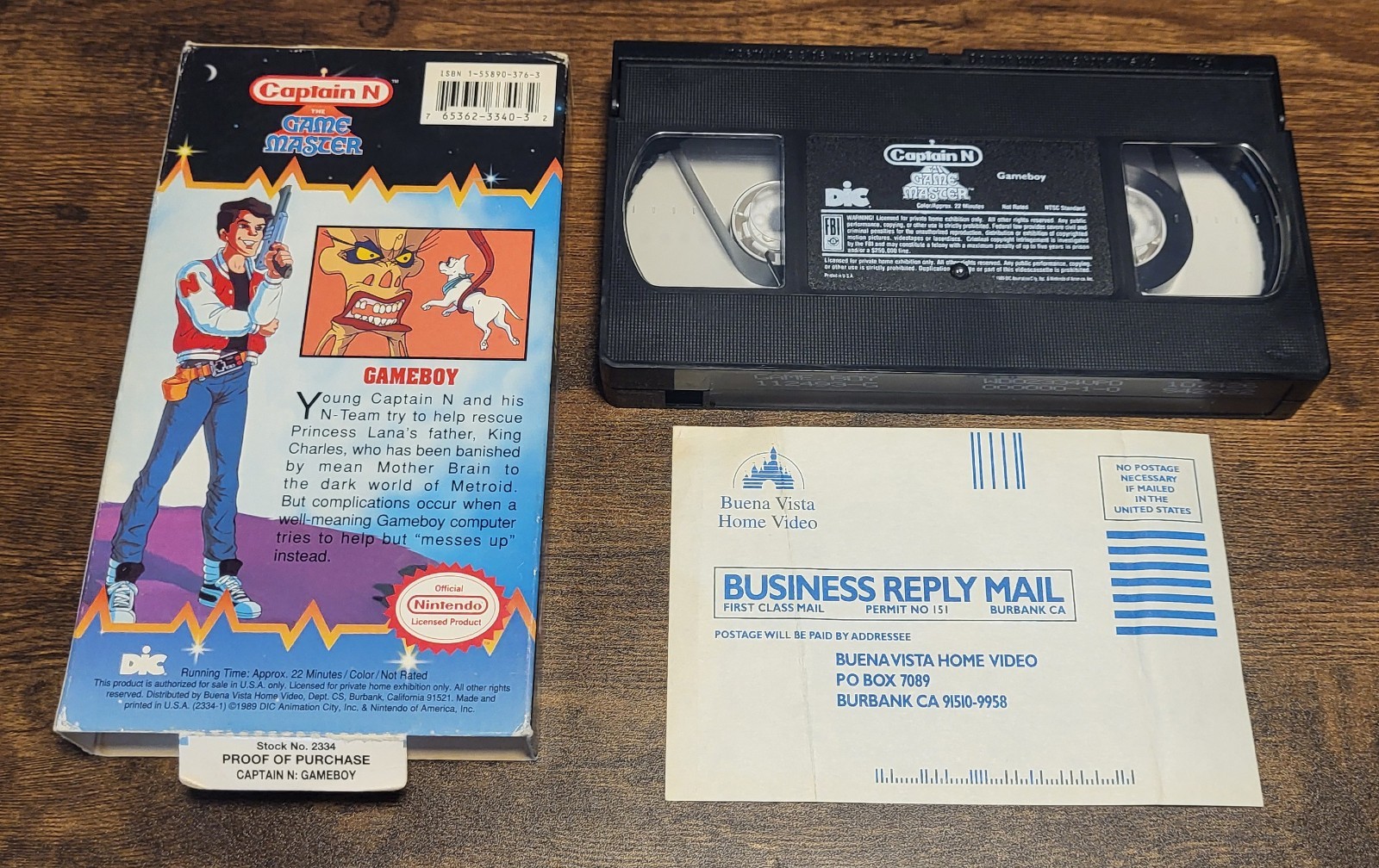 Captain N The Game Master: Gameboy – VHS – Nintendo NES Retro Gaming Cartoons