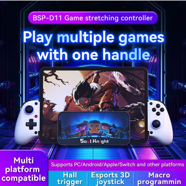 BSP-D11Stretching Mobile Gaming Wireless Phone Controller For Android/IOS/TABLET