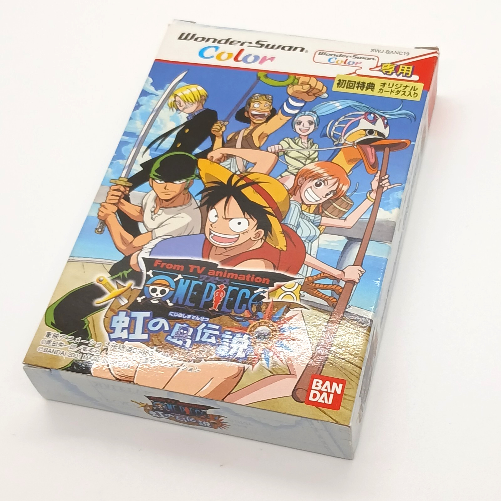 ONE PIECE Niji no Shima Densetsu WonderSwan Color Box Manual Japan SWJ-BANC19