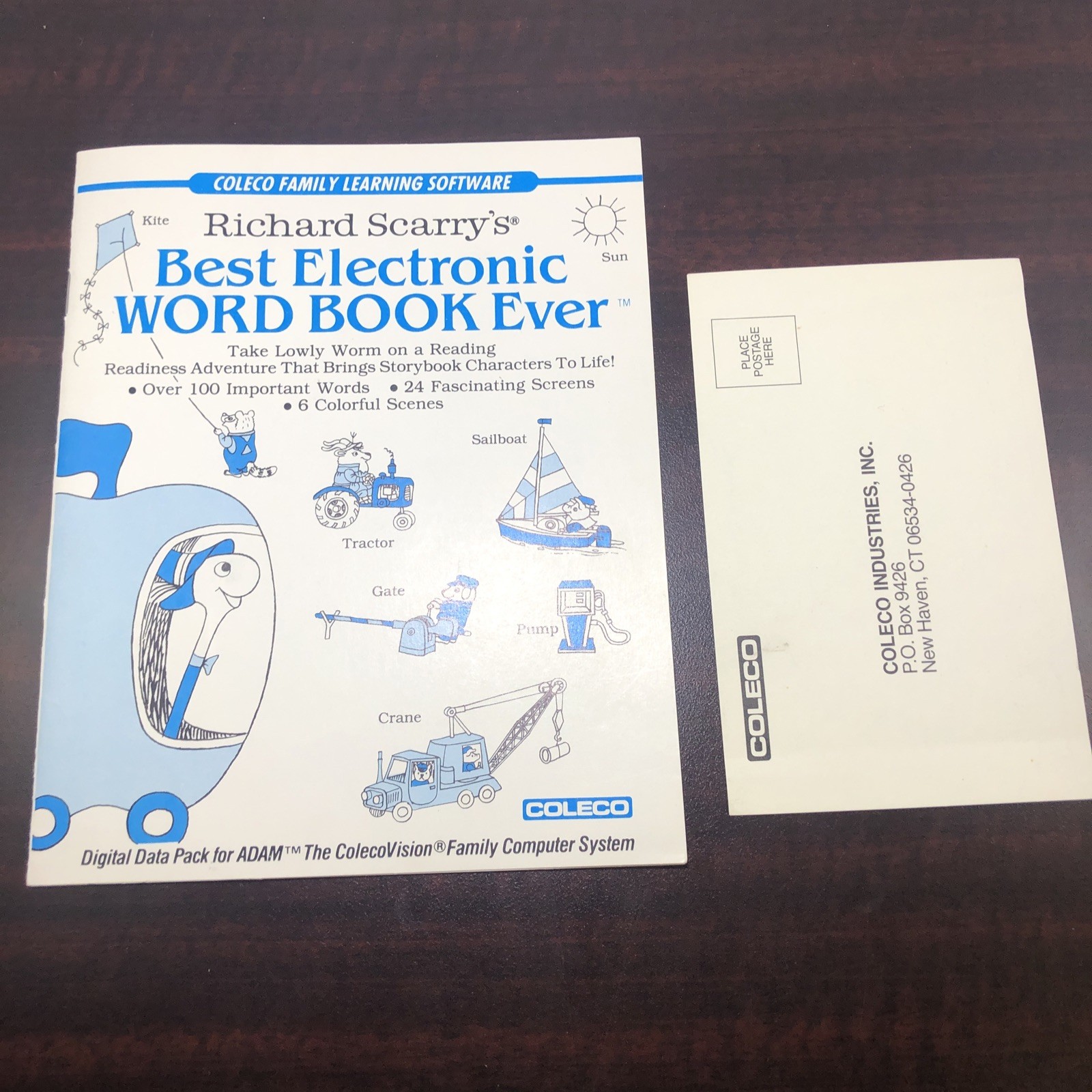 Richard Scarry’s Word Book Ever Adam Colecovision Vintage Rare With Manual