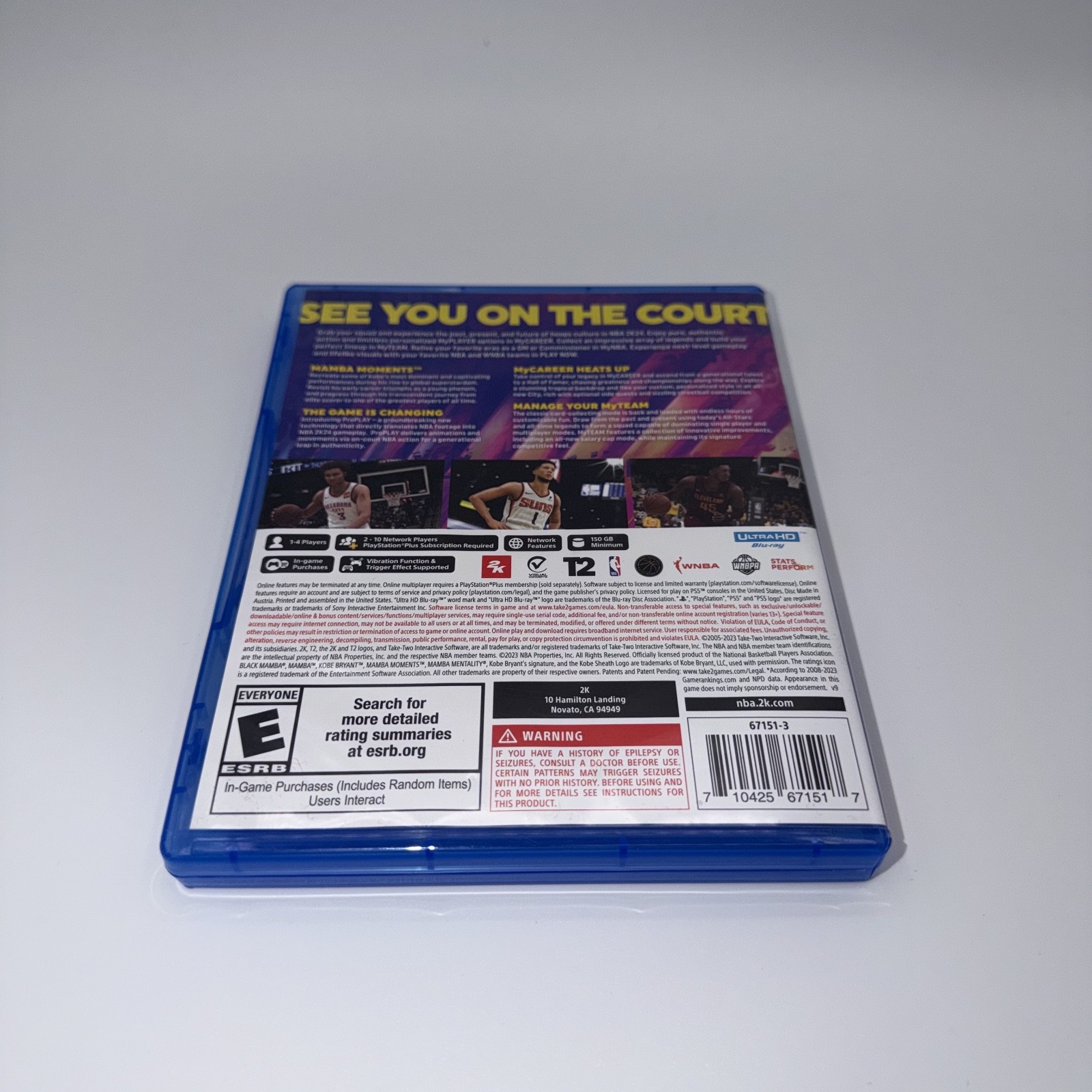 NBA 2K24 Kobe Bryant Edition Game Sony PlayStation 5