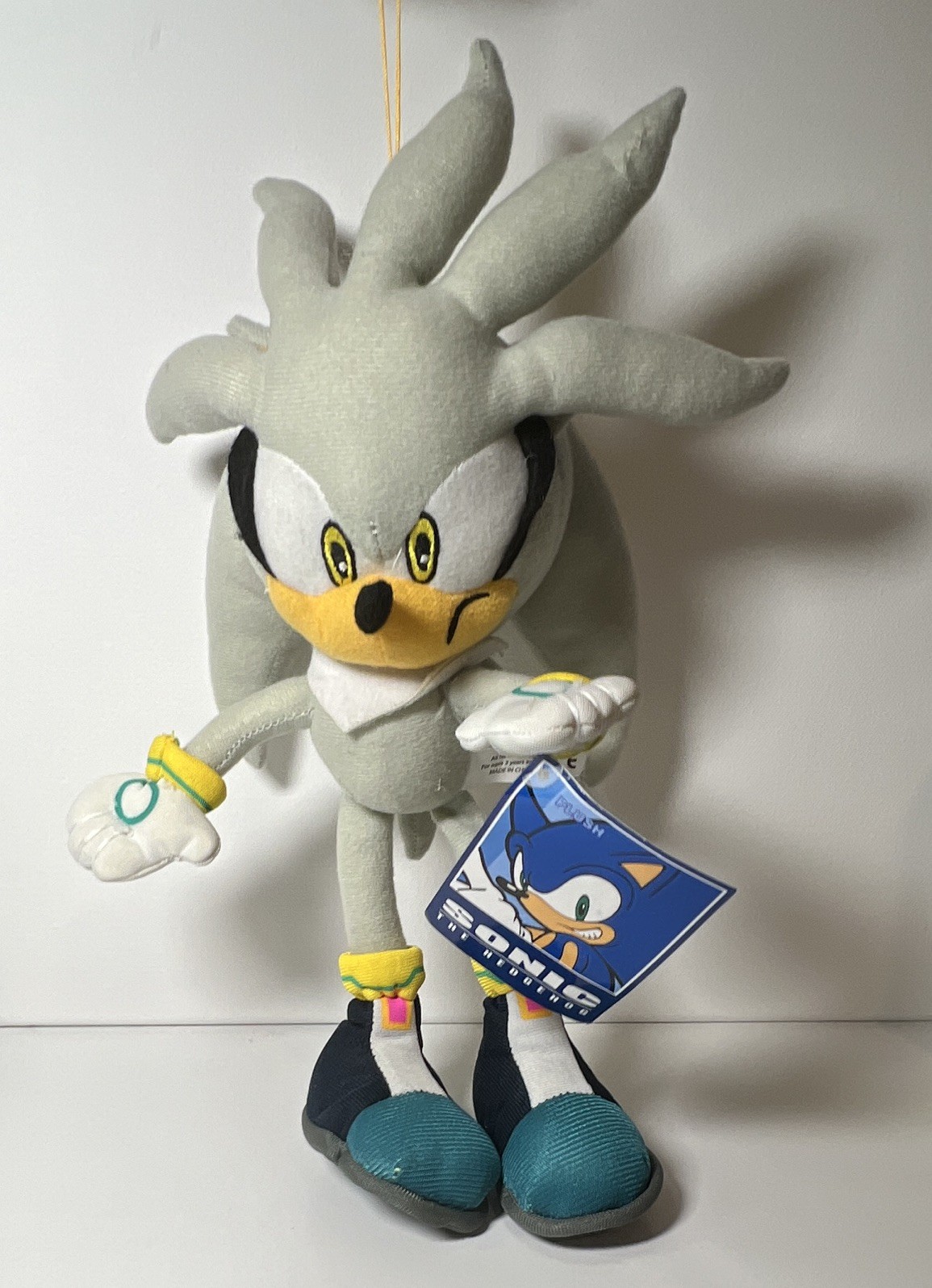 Sonic Silver the Hedgehog Plush Doll w/ Hanging Loop Sonic the Hedgehog