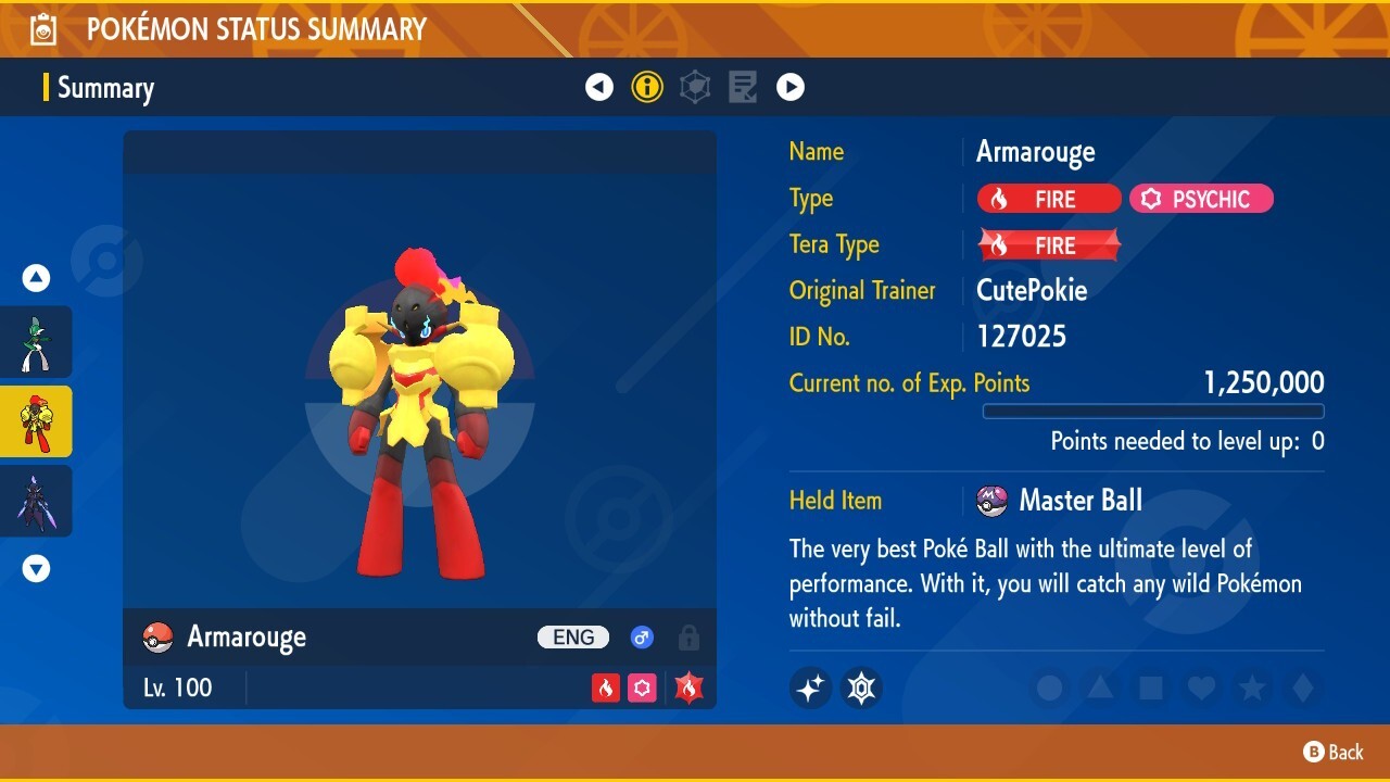 #166 SHINY ARMAROUGE 6IV LV100 BATTLE READY | POKEMON SCARLET VIOLET