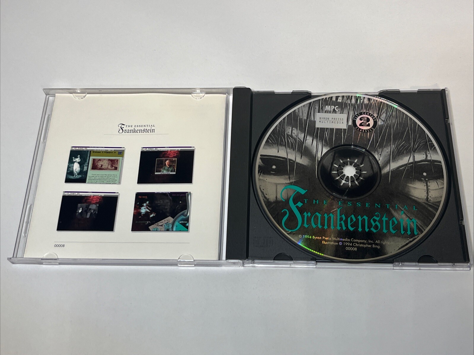 Vintage The Essential Frankenstein PC CD-ROM The Multimedia Experience Game 1994