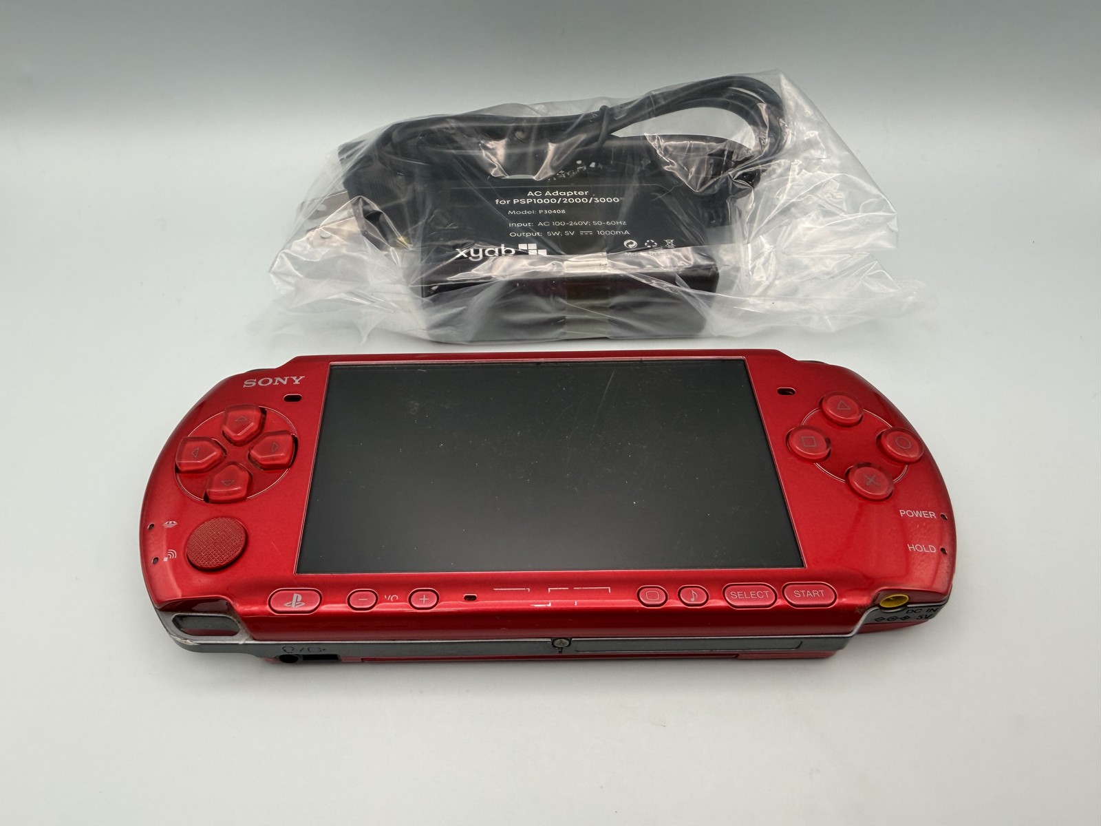 Sony PSP 3000 Radiant Red Japan Import – Tested Working + New Battery & Charger