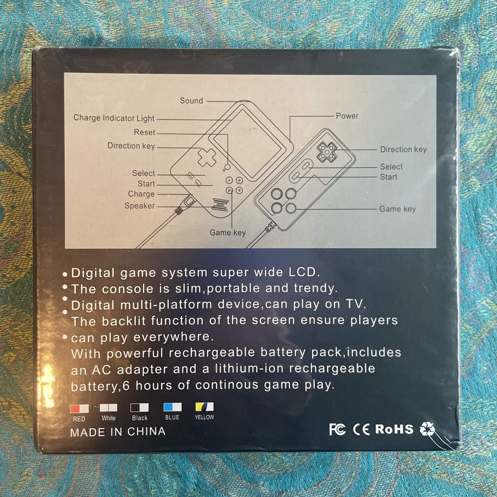 VIDEO GAME RETRO 3”LED LARGE SCREEN MINI HANDHELD .. THIS CAN CONNECT TO TV