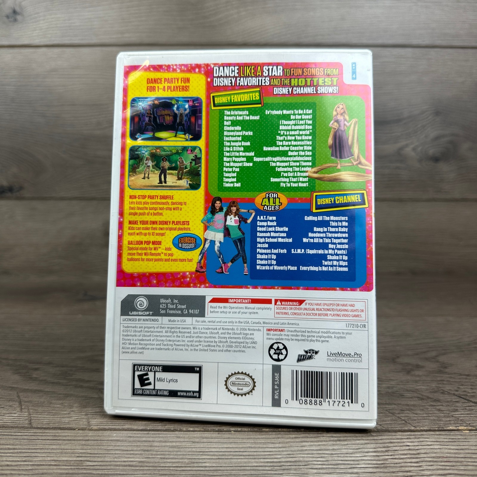 Just Dance: Disney Party (Nintendo Wii, 2012) Complete CIB