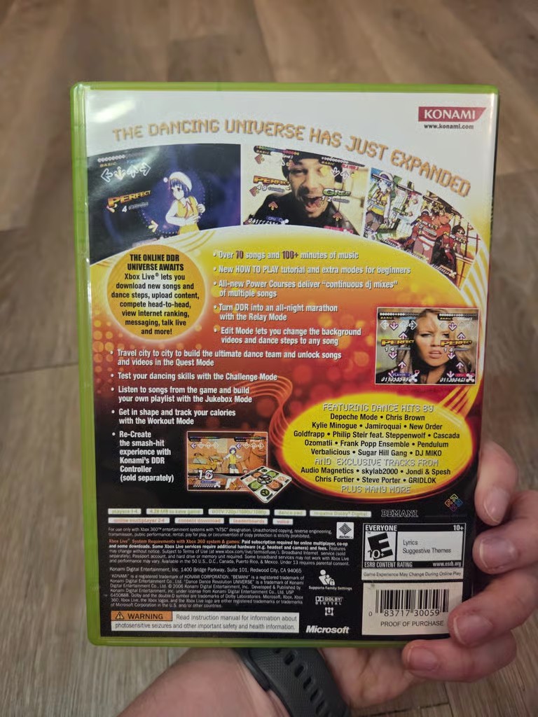Dance Dance Revolution Universe Microsoft Xbox 360 with Pad