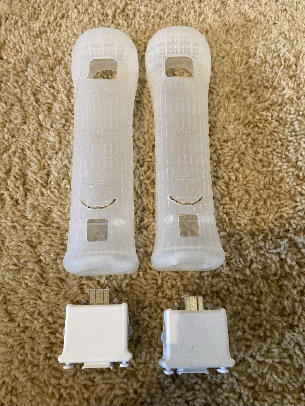 White Motion Plus Adapter NINTENDO WII Official OEM Genuine w/ Sleeve -White!