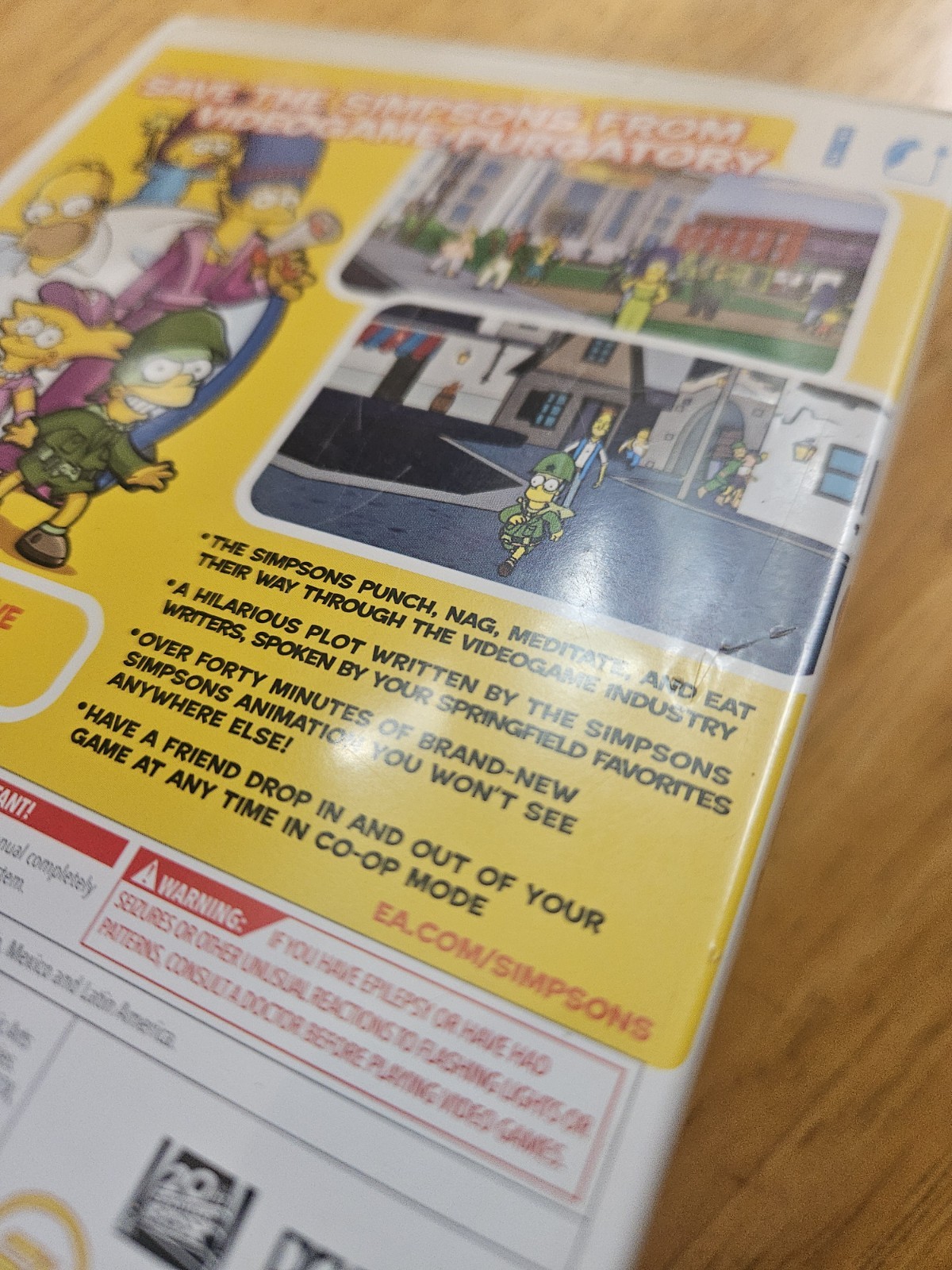 The Simpsons Game: (2007) Nintendo Wii – Complete In Box 🚨[WITH POSTER]🚨