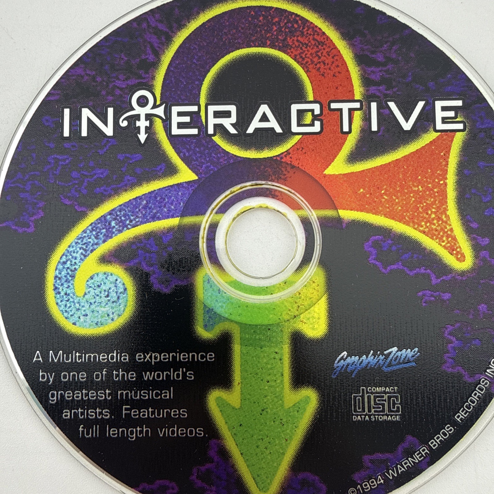 Prince Interactive CD-ROM PC Game 1994 Warner Bros Records USA