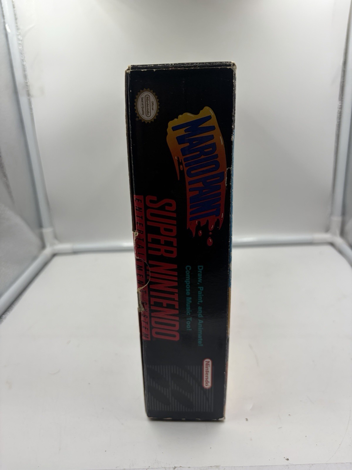 Vintage Original Authentic 1992 Super Nintendo SNES Mario Paint Box Foam Inserts