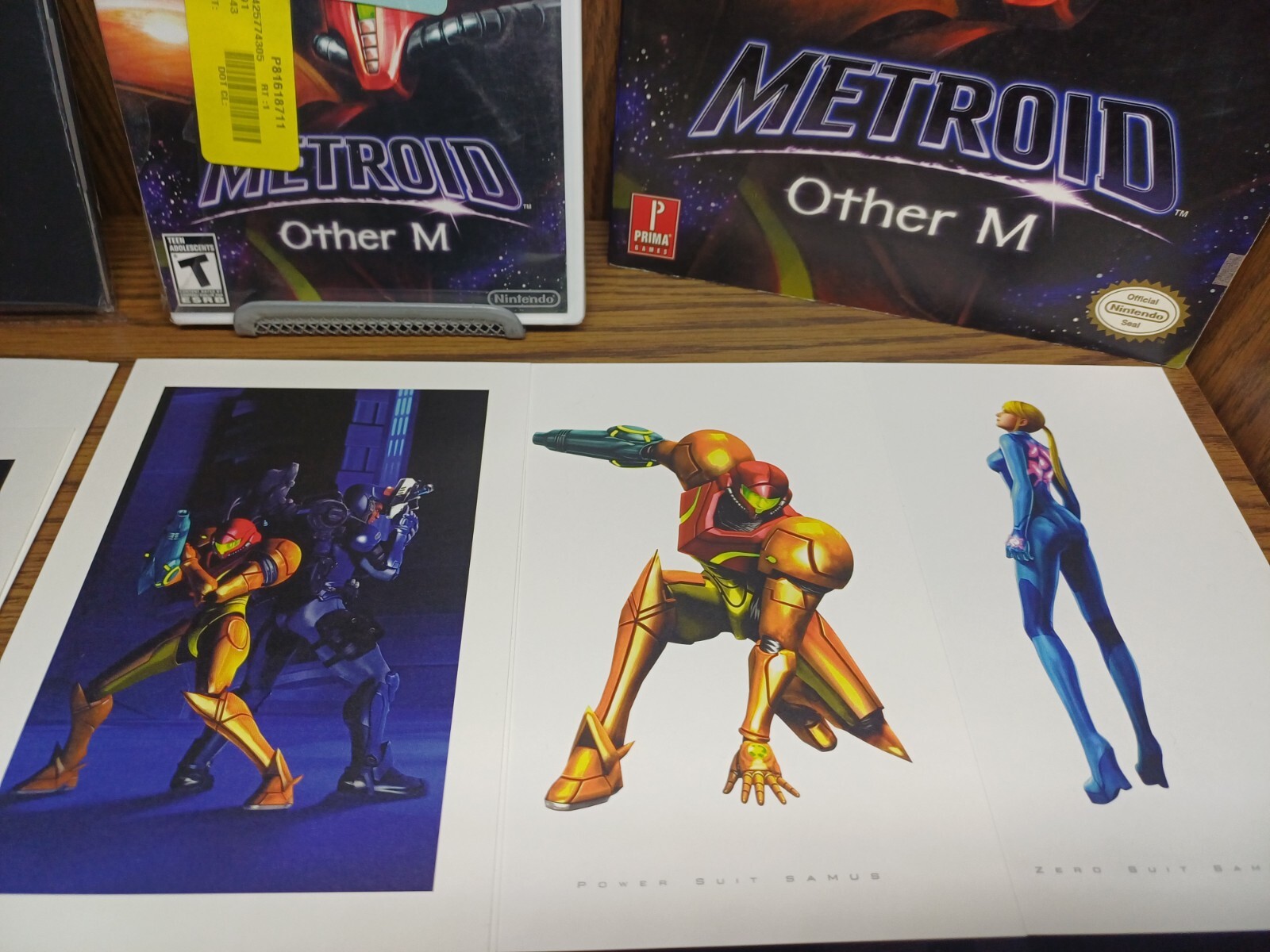 Metroid: Other M (Nintendo Wii, 2010) Bundle Set Guide, 2x Art Folio Brand New