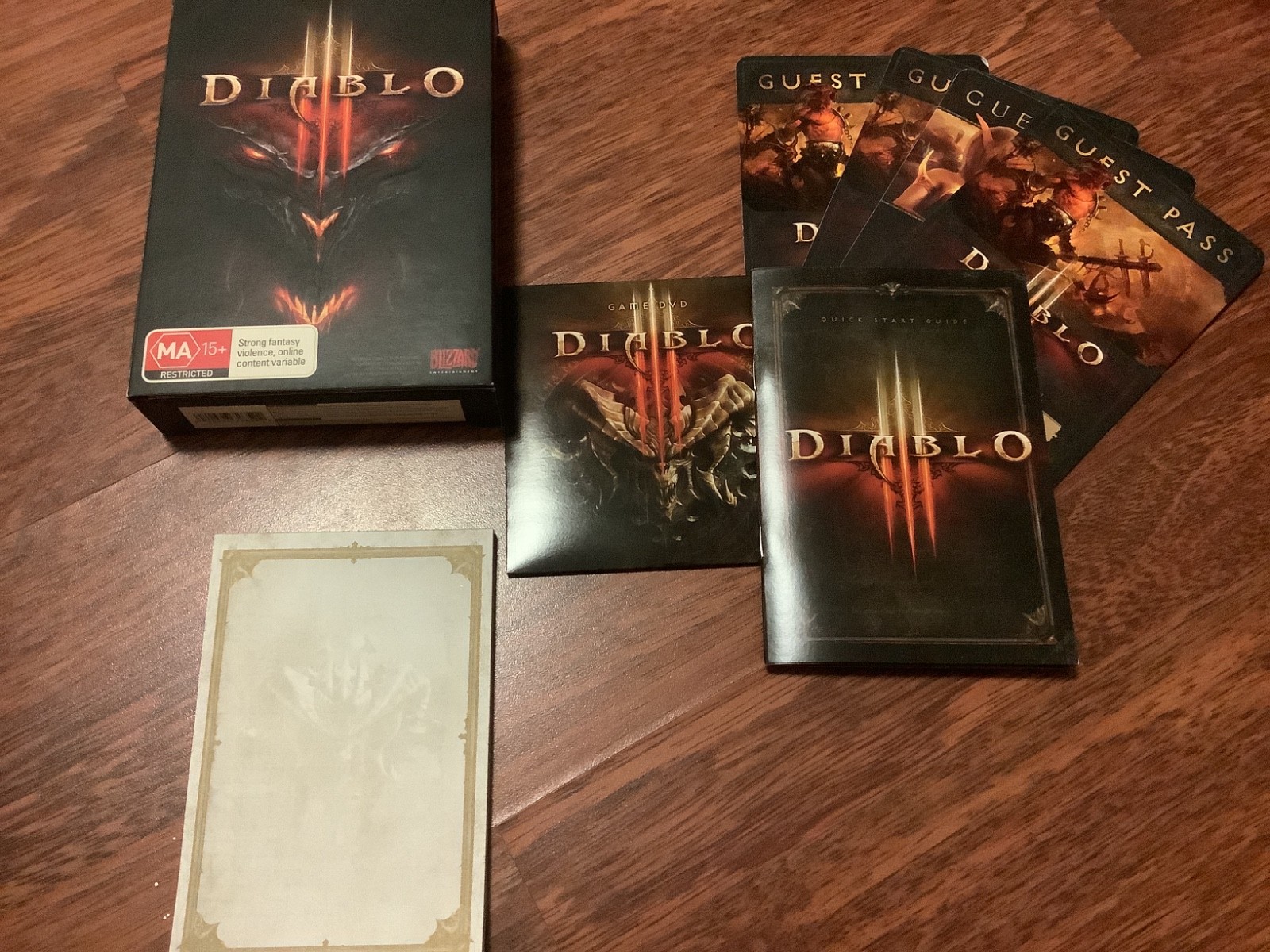 DIABLO III PC GAME BLIZZARD ENTERTAINMENT MA15+ AUSTRALIAN RELEASE