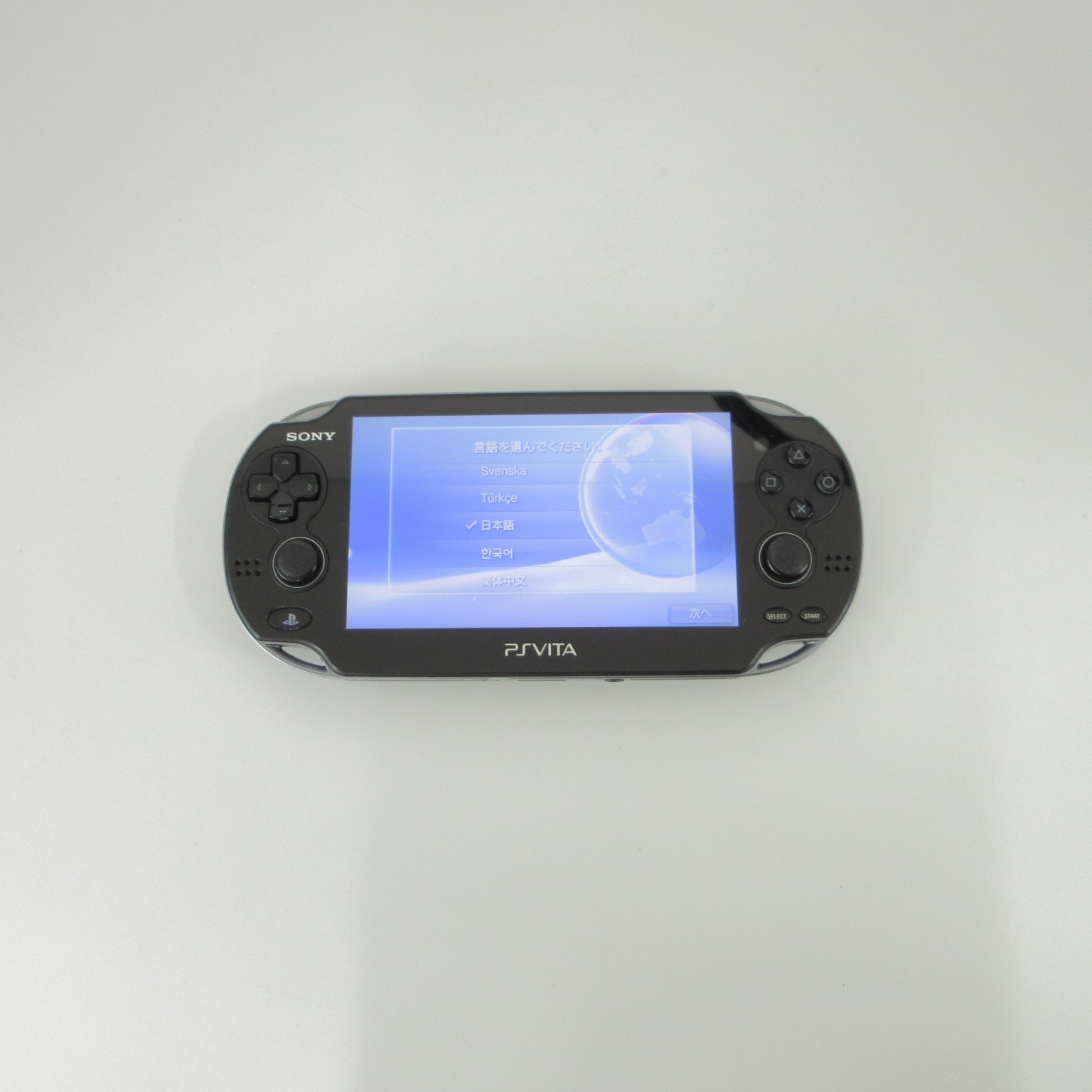 【Very Good】Sony PS Vita PCH-1000 Crystal Black Wi-Fi Model Console only #NET0224