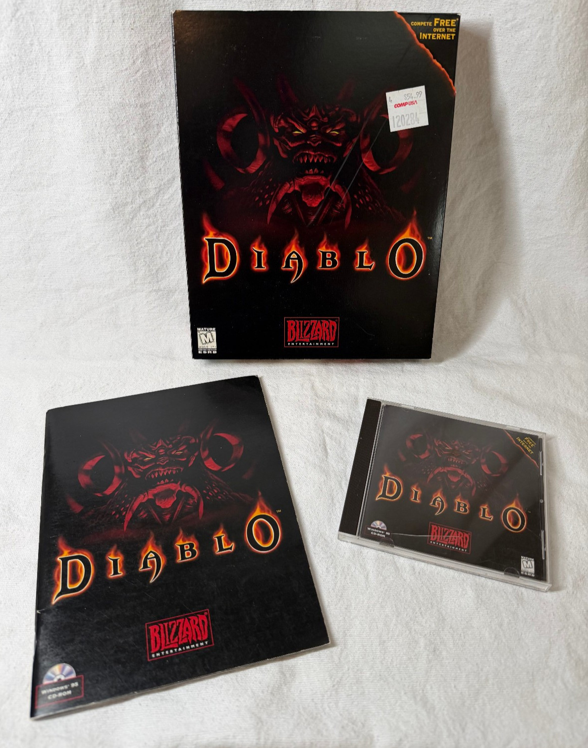 Diablo 1 1997 PC CD-ROM Big Box – Blizzard Entertainment/Blizzard North